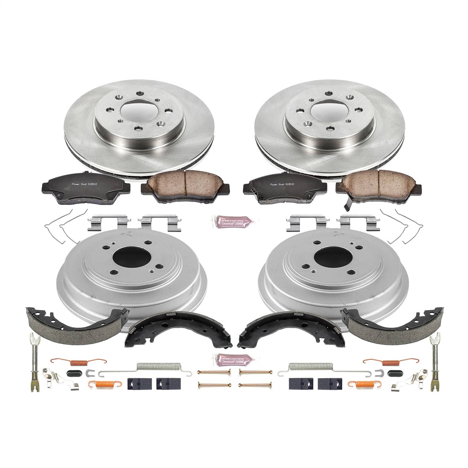 Power Stop - KOE15245DK - Complete Vehicle Disc/Drum Brake Kit