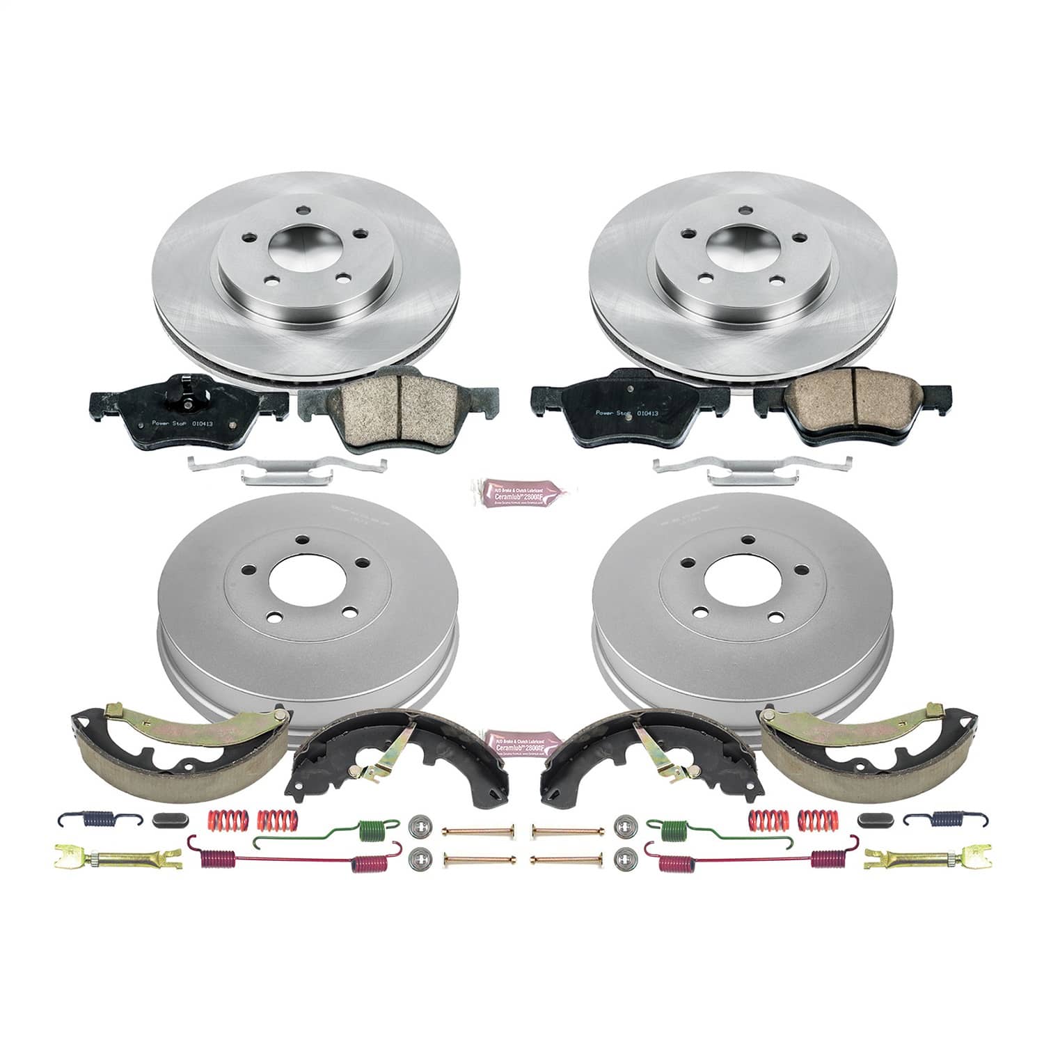 Power Stop - KOE15257DK - Complete Vehicle Disc/Drum Brake Kit