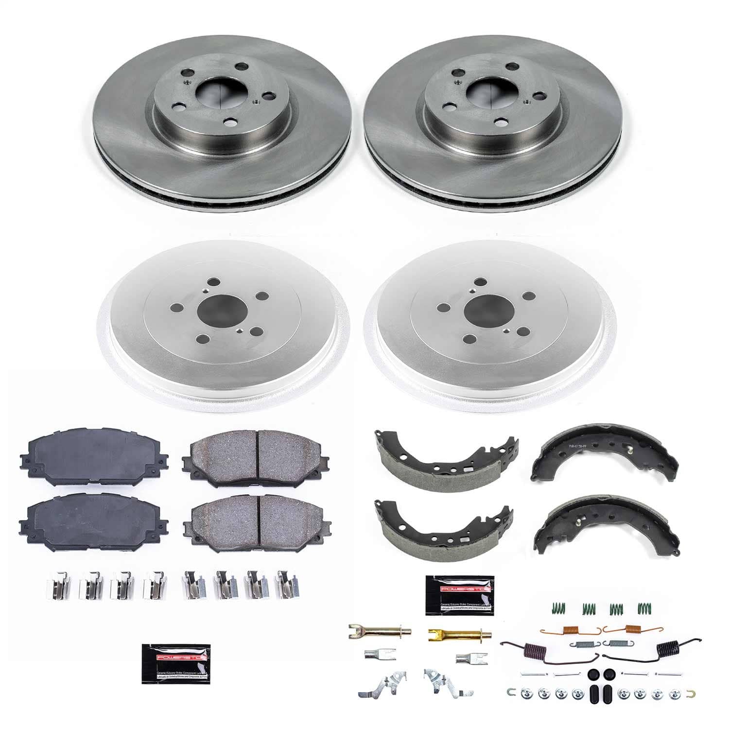 Power Stop - KOE15260DK - Complete Vehicle Disc/Drum Brake Kit