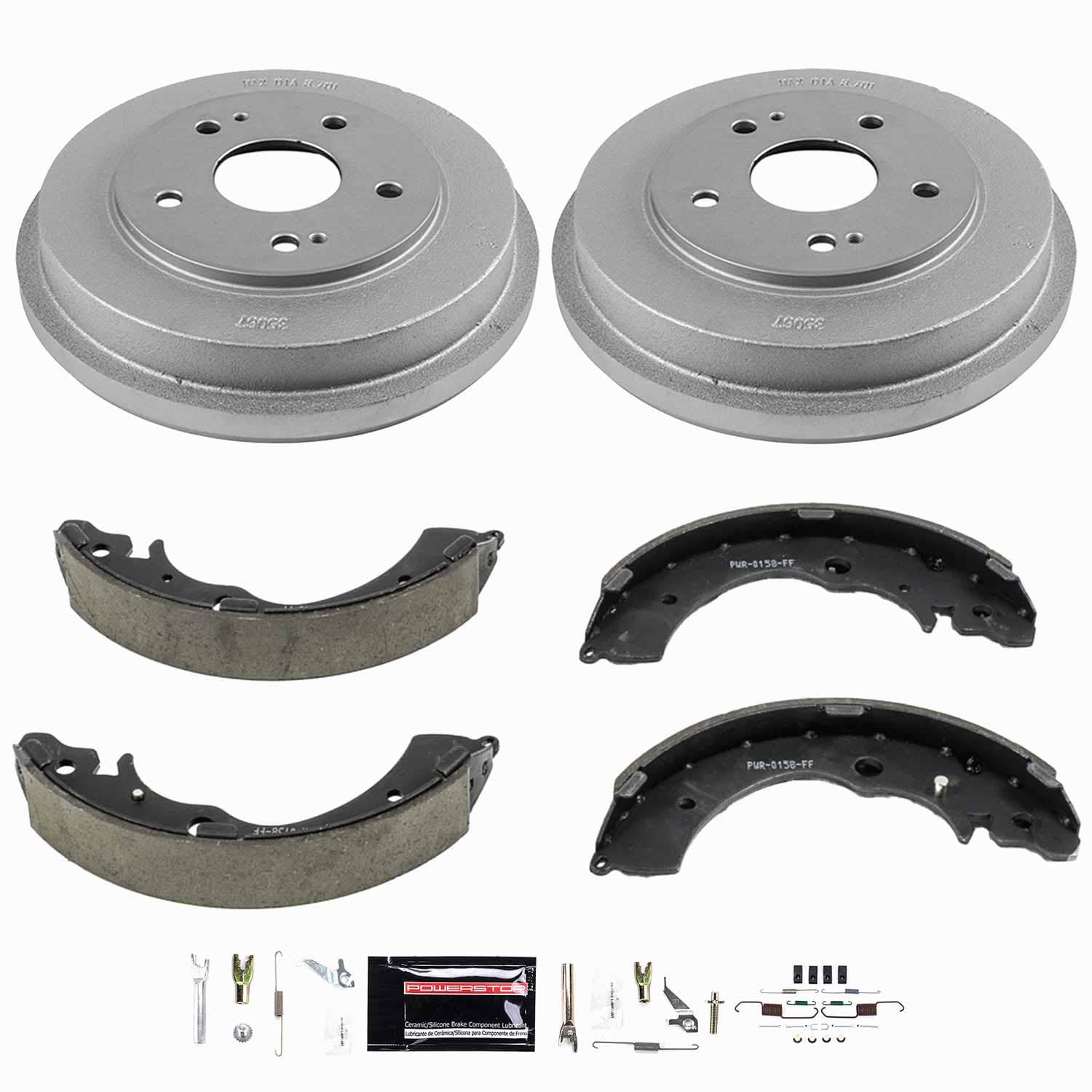 Power Stop - KOE15318DK - Rear - Drum Brake Shoe and Drum Kit