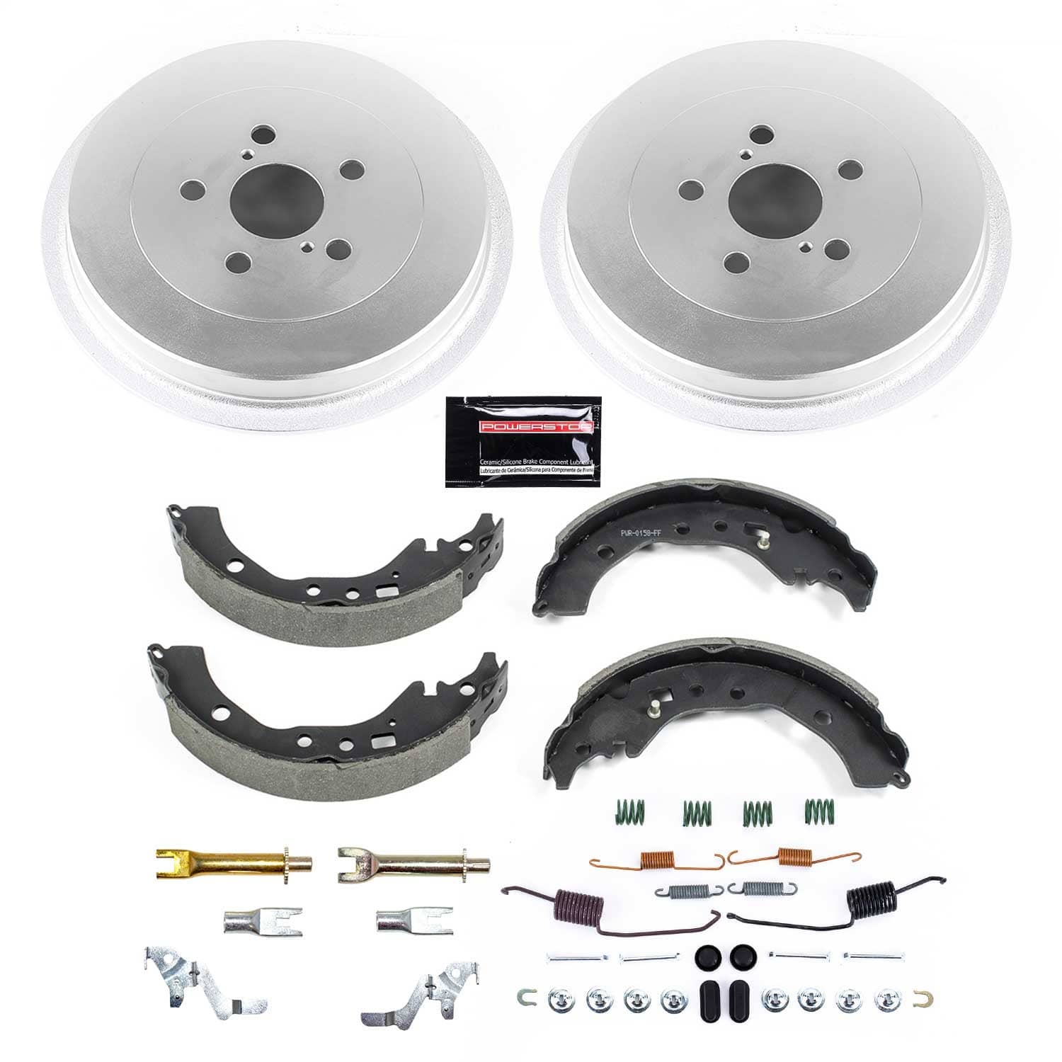 Power Stop - KOE15408DK - Rear - Drum Brake Shoe and Drum Kit