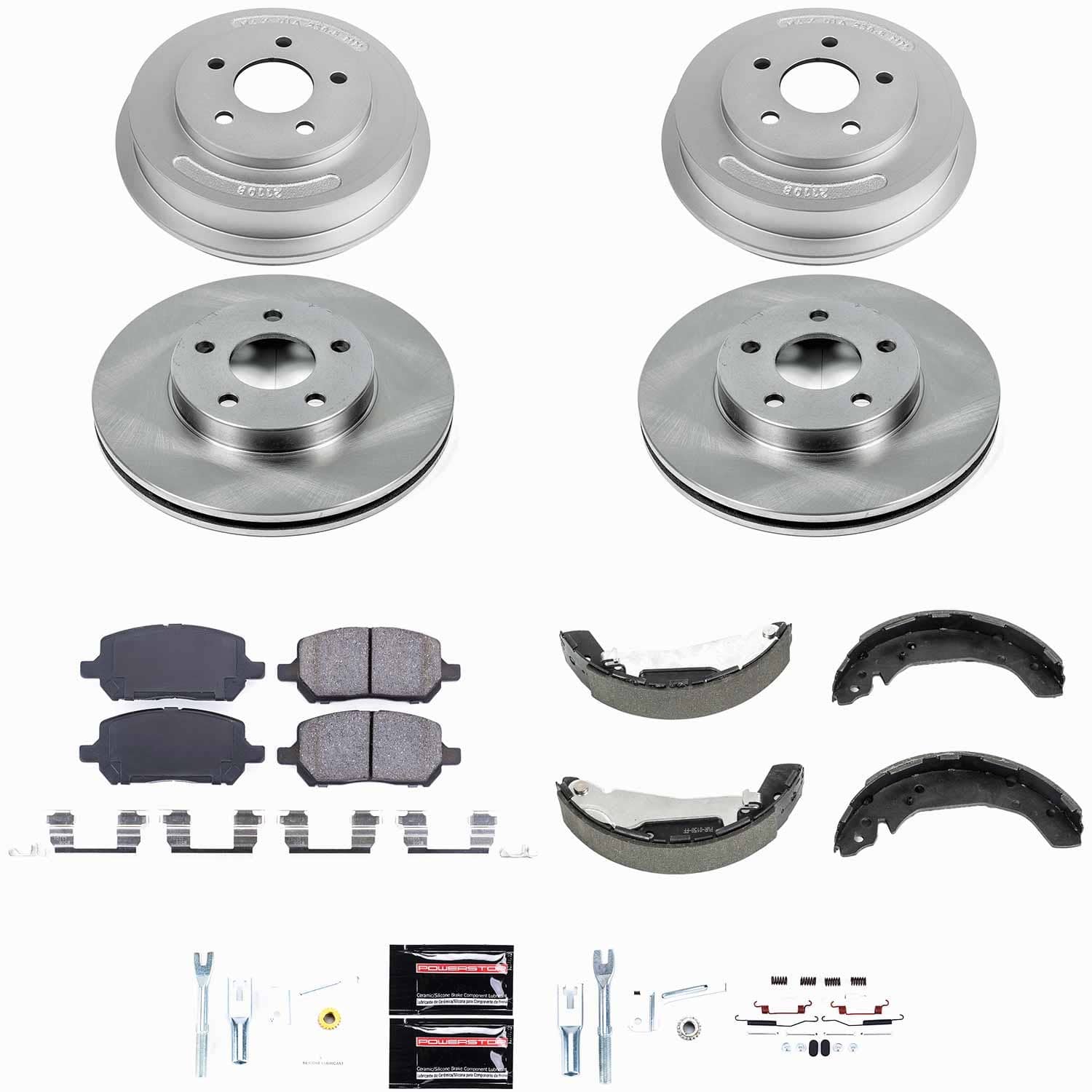 Power Stop - KOE15422DK - Complete Vehicle Disc/Drum Brake Kit
