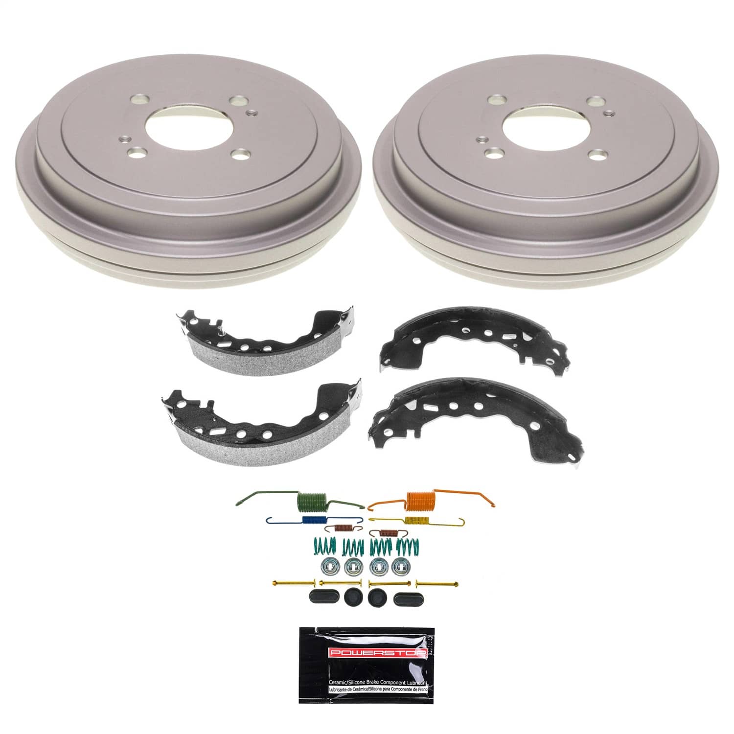 Power Stop - KOE15484DK - Rear - Drum Brake Shoe and Drum Kit