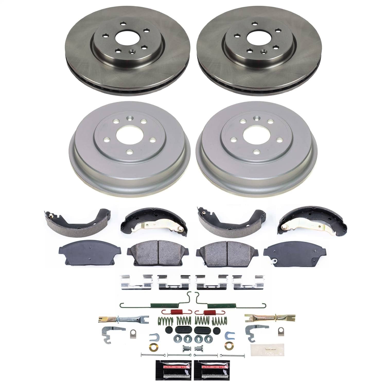Power Stop - KOE15490DK - Complete Vehicle Disc/Drum Brake Kit