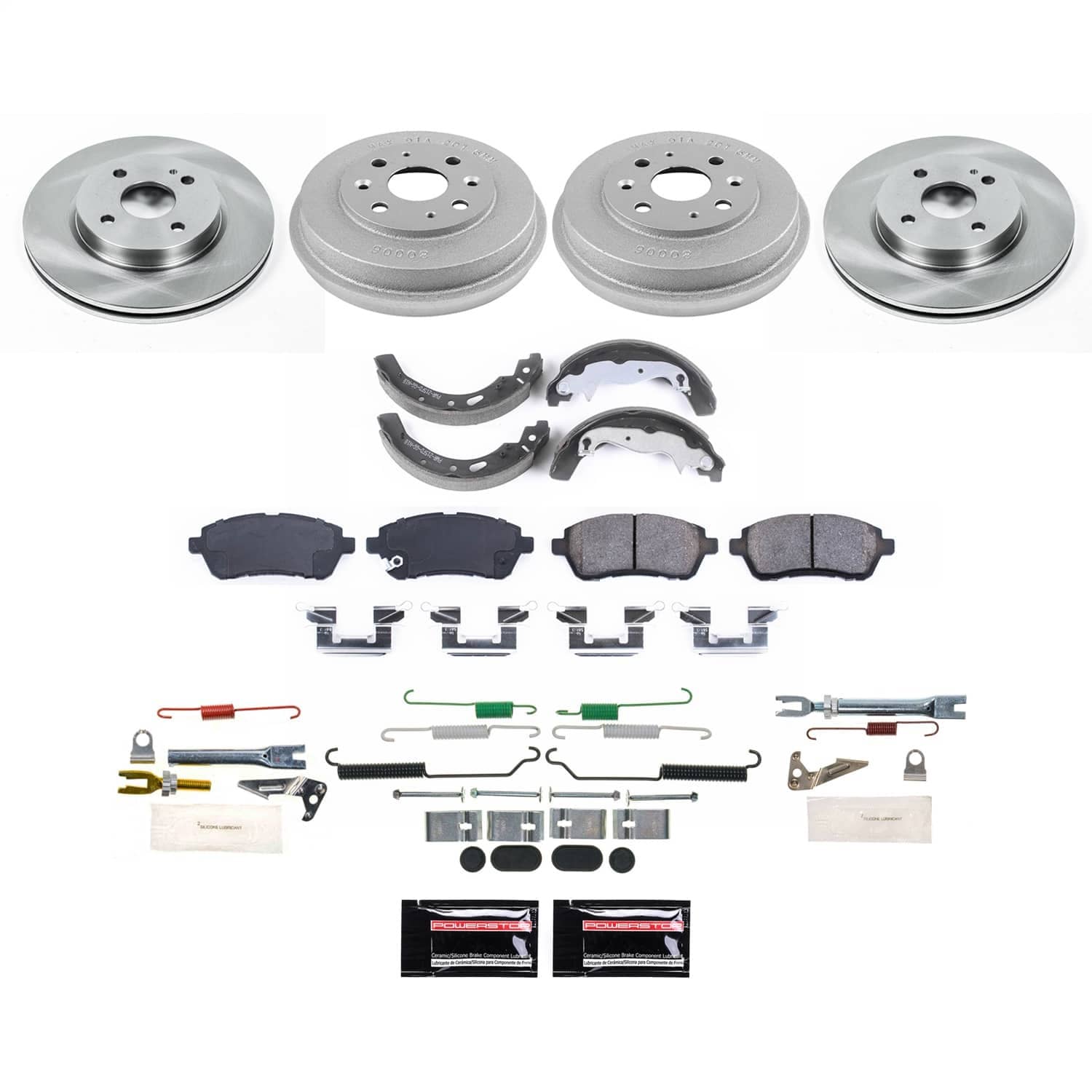 Power Stop - KOE15529DK - Complete Vehicle Disc/Drum Brake Kit