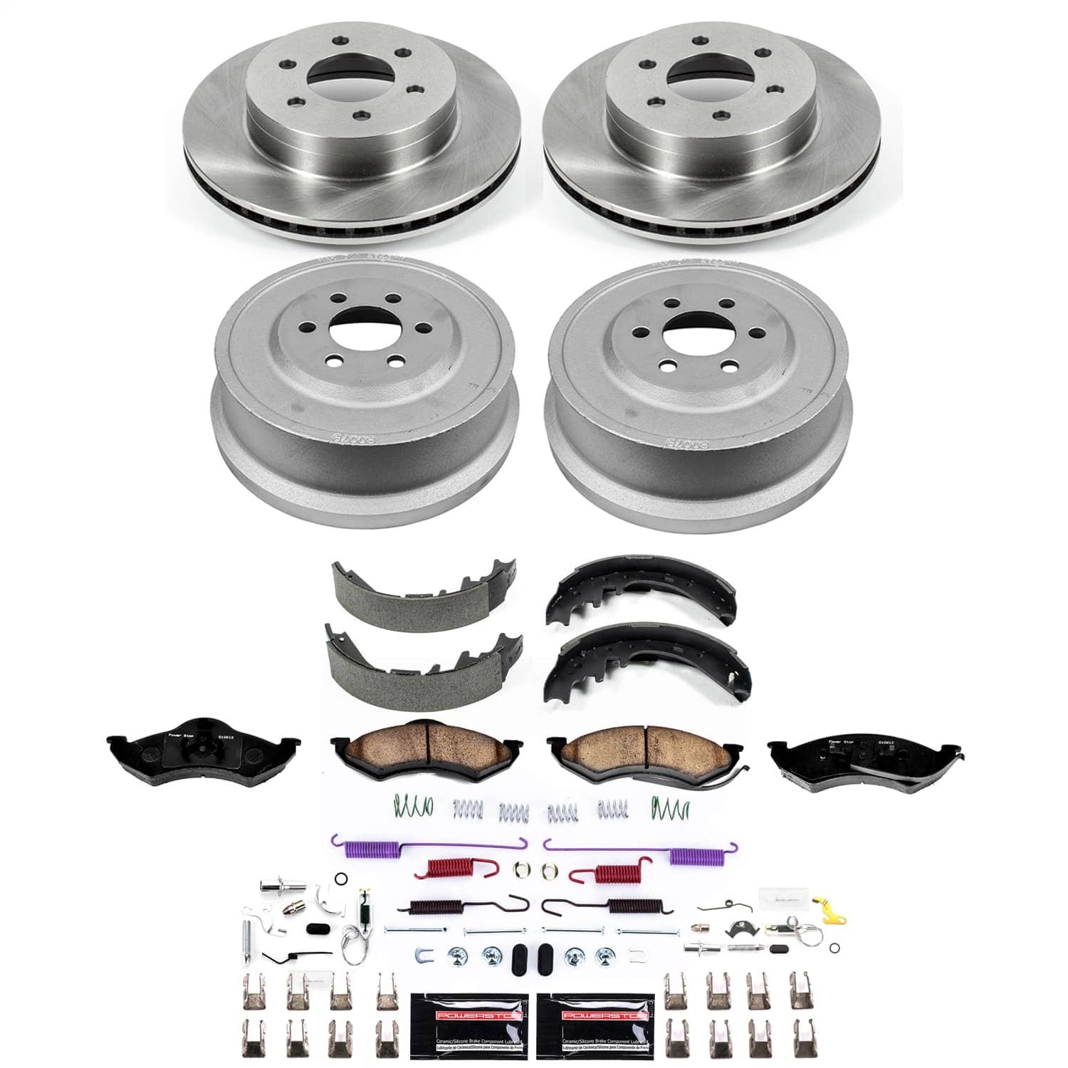 Power Stop - KOE15540DK - Complete Vehicle Disc/Drum Brake Kit