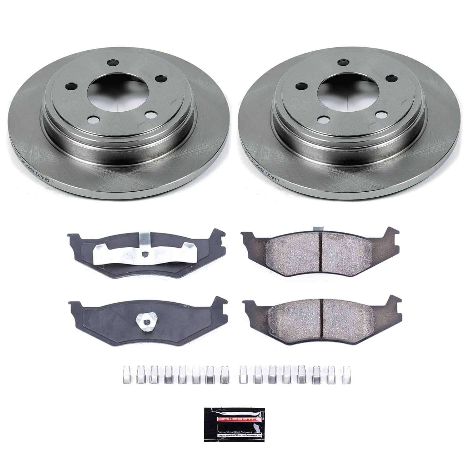 Power Stop - KOE1667 - Rear - Disc Brake Pad and Rotor Kit