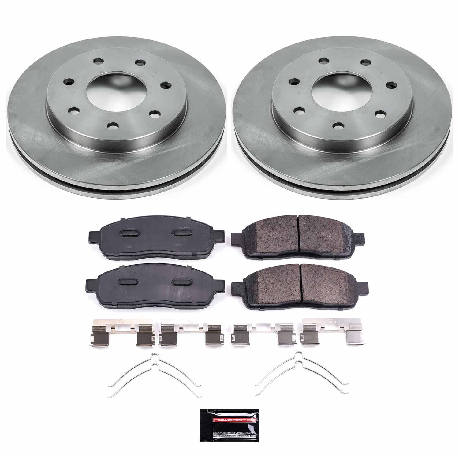 Power Stop - KOE1946 - Front - Disc Brake Pad and Rotor Kit