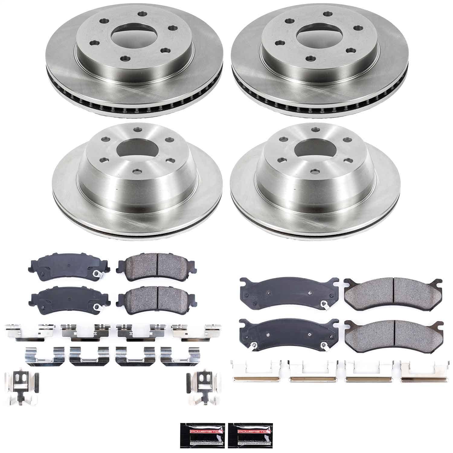 Power Stop - KOE2010 - Front and Rear - Disc Brake Pad and Rotor Kit