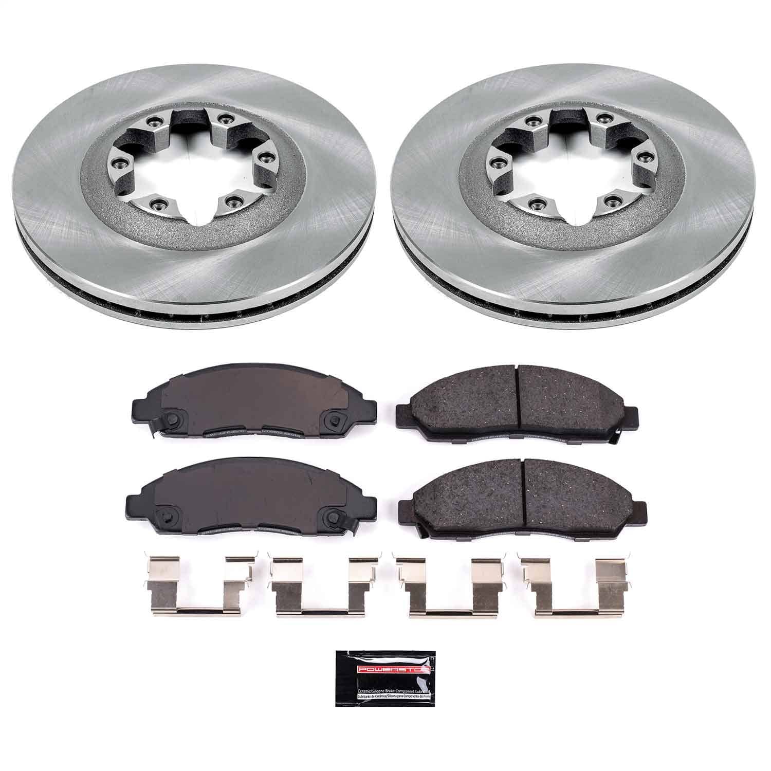 Power Stop - KOE2066 - Front - Disc Brake Pad and Rotor Kit
