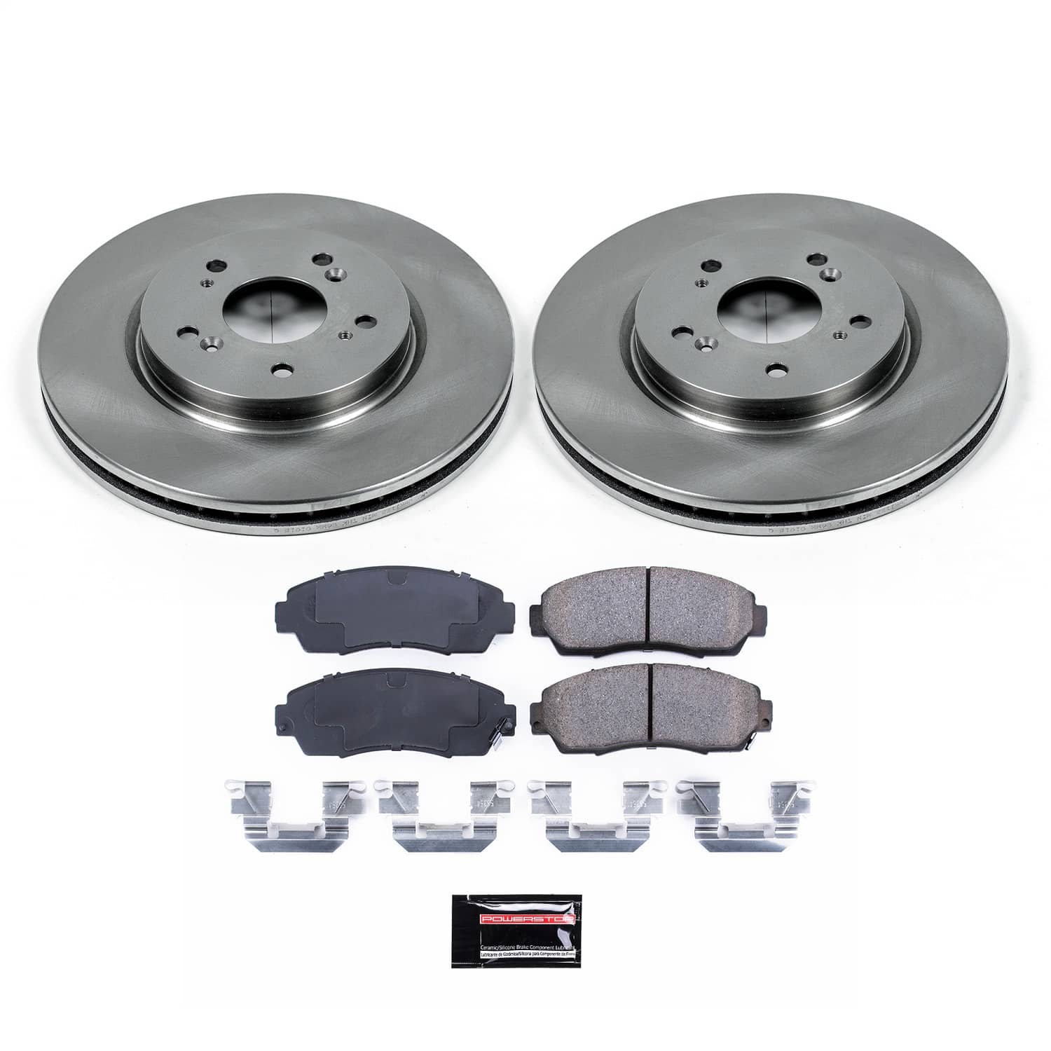 Power Stop - KOE228 - Front - Disc Brake Pad and Rotor Kit