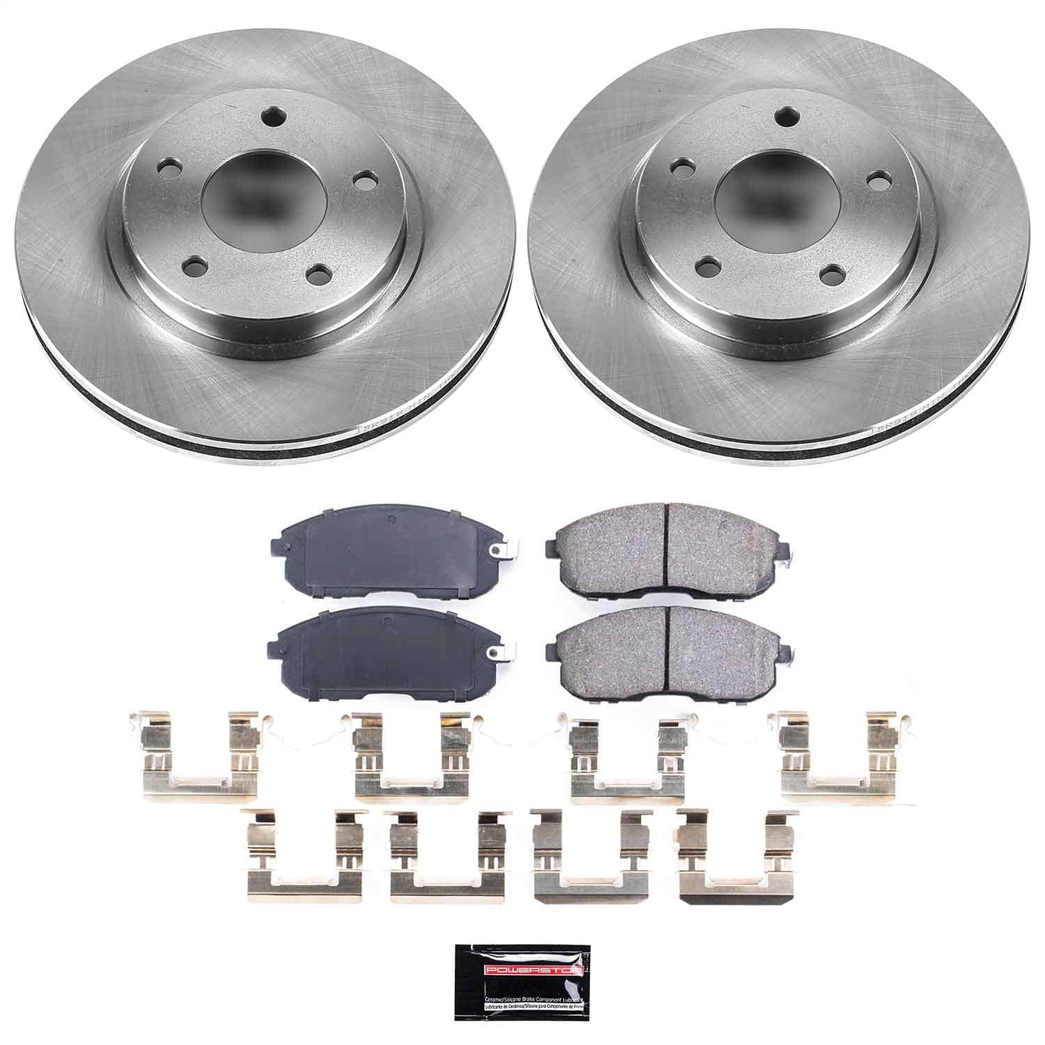 Power Stop - KOE2280 - Front - Disc Brake Pad and Rotor Kit