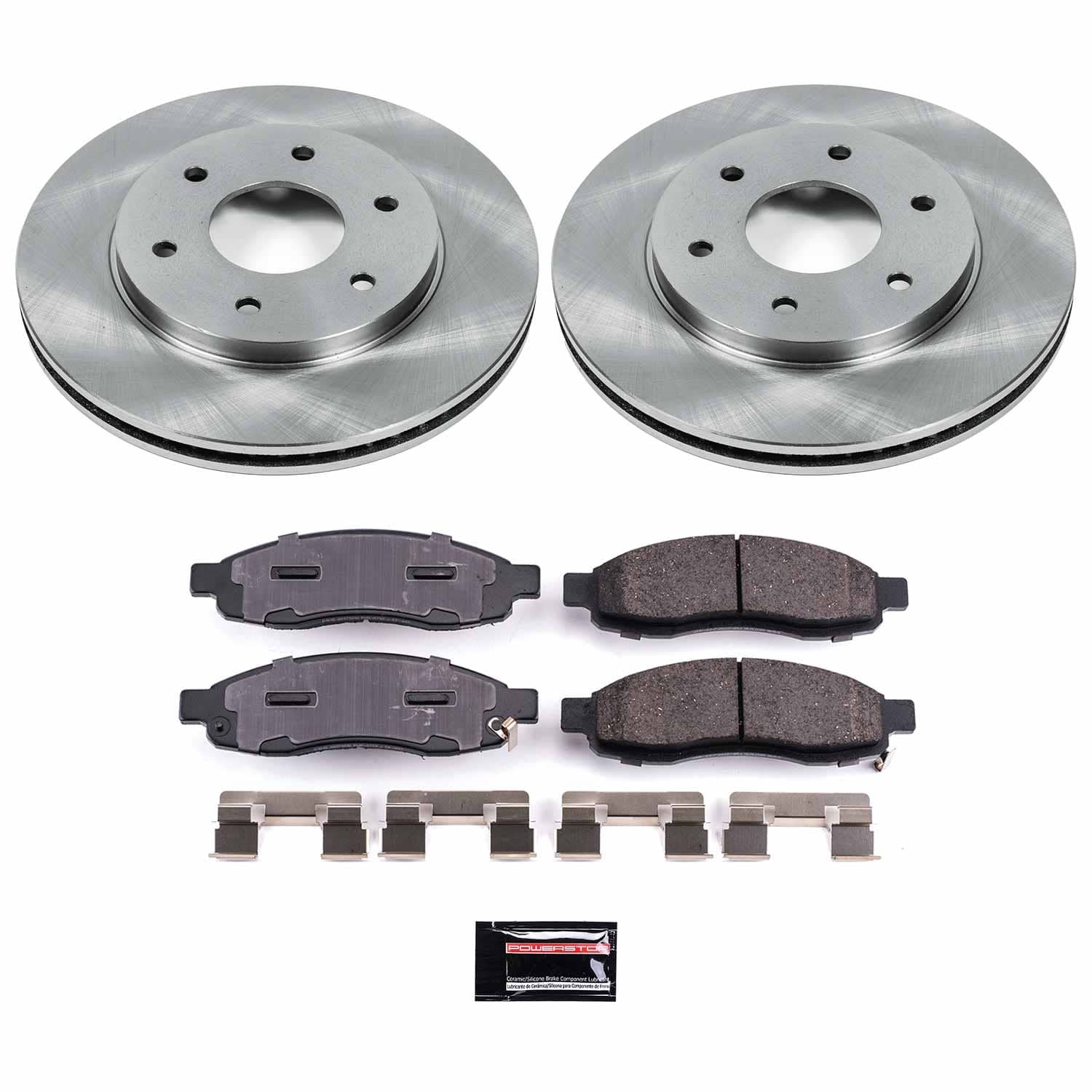 Power Stop - KOE2442 - Front - Disc Brake Pad and Rotor Kit