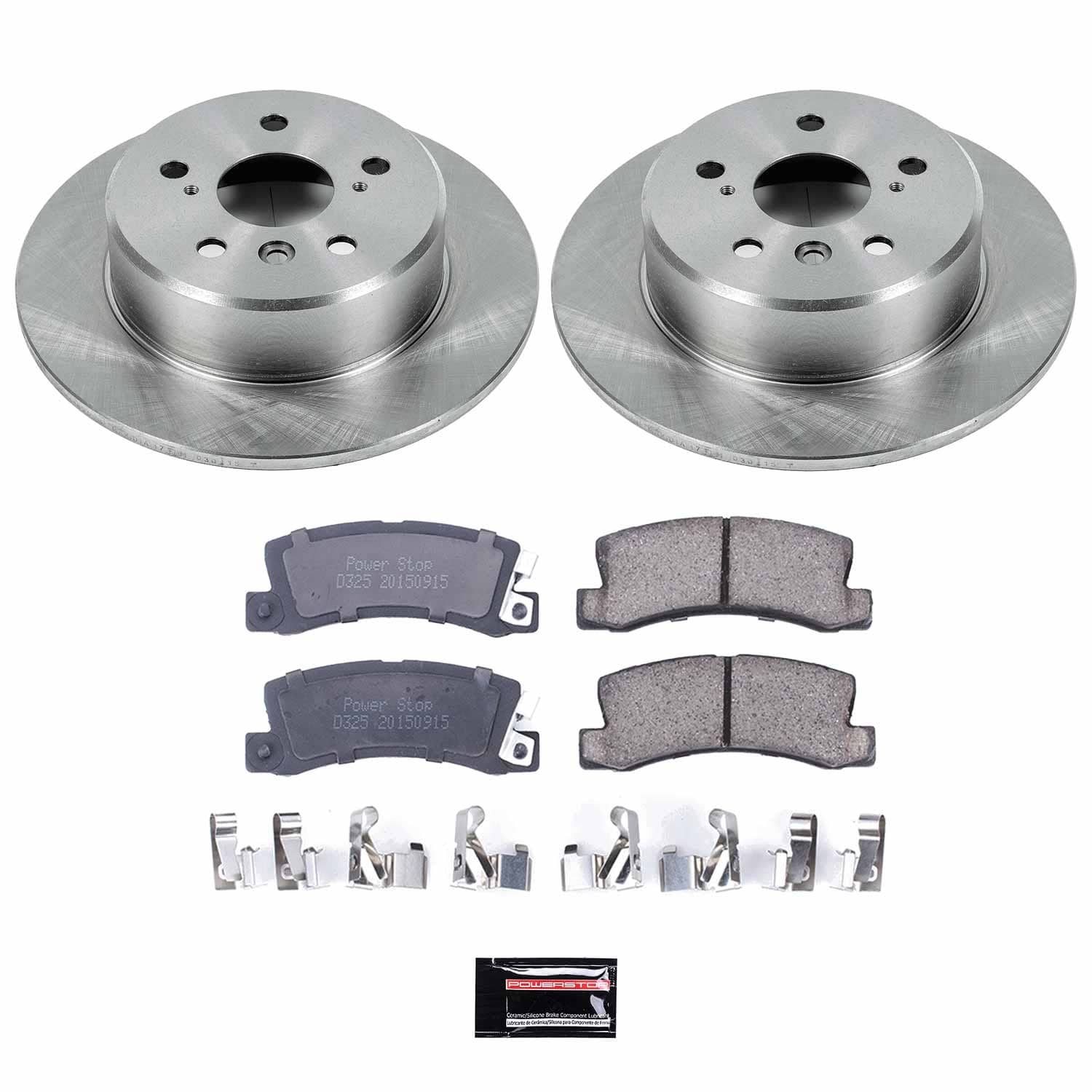 Power Stop - KOE2564 - Rear - Disc Brake Pad and Rotor Kit
