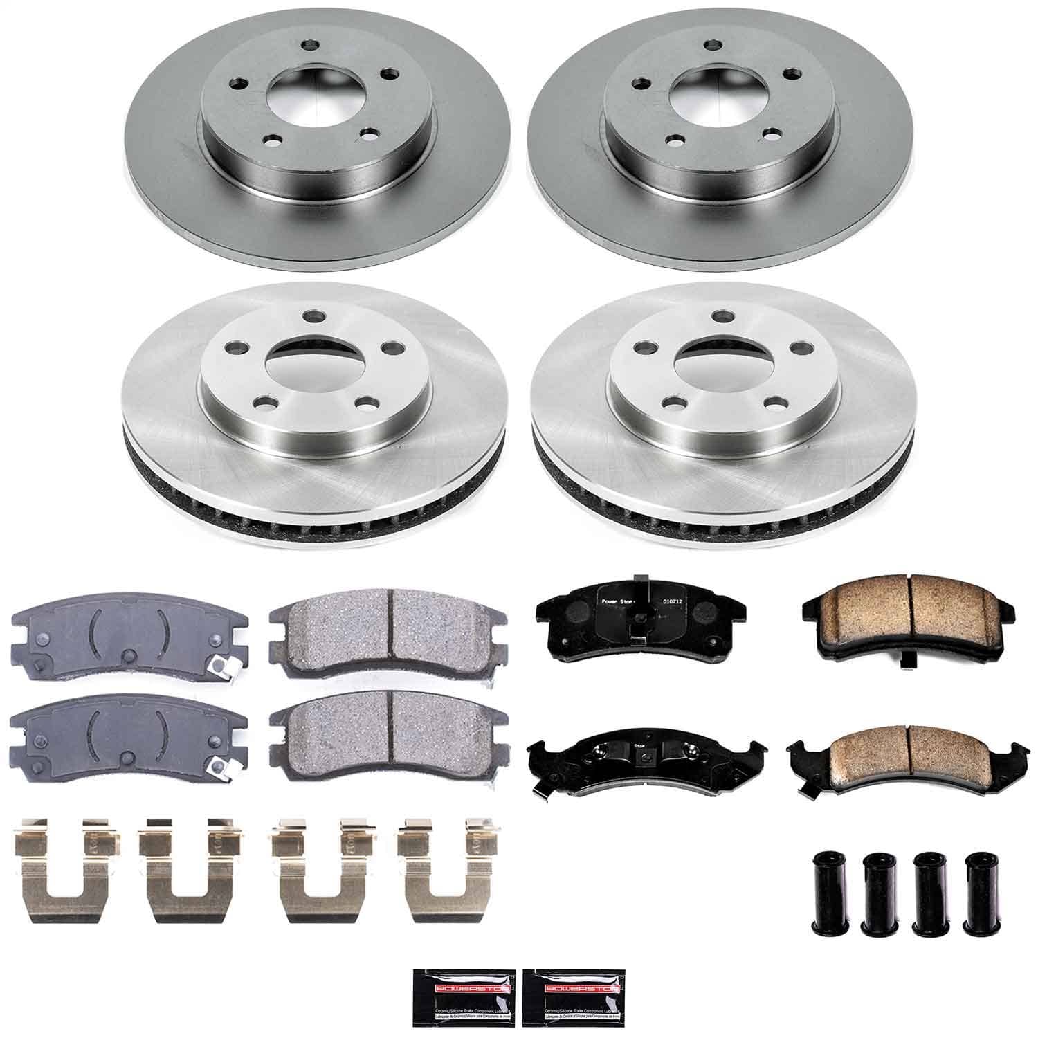 Power Stop - KOE2761 - Front and Rear - Disc Brake Pad and Rotor Kit