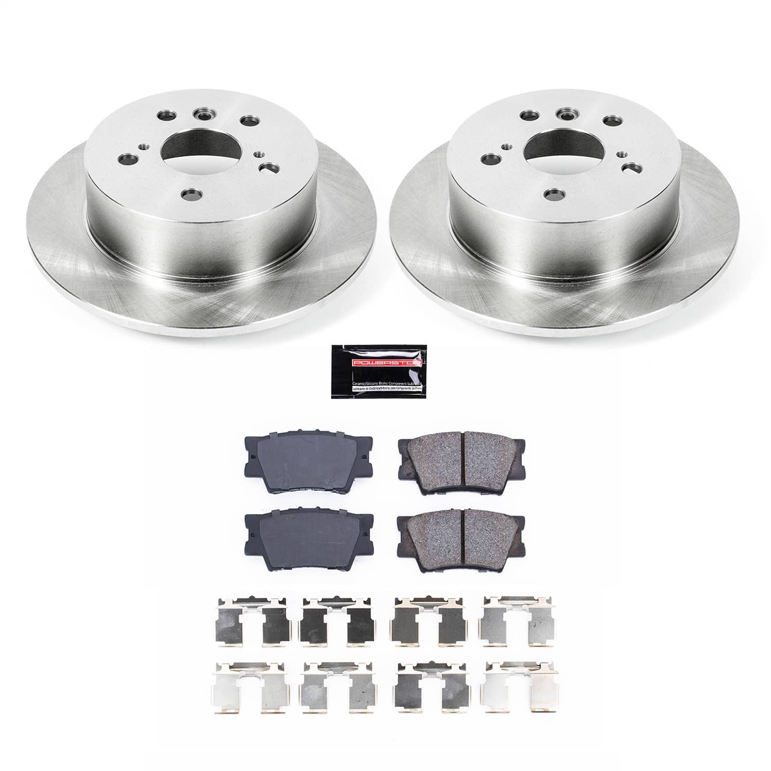 Power Stop - KOE3068 - Rear - Disc Brake Pad and Rotor Kit