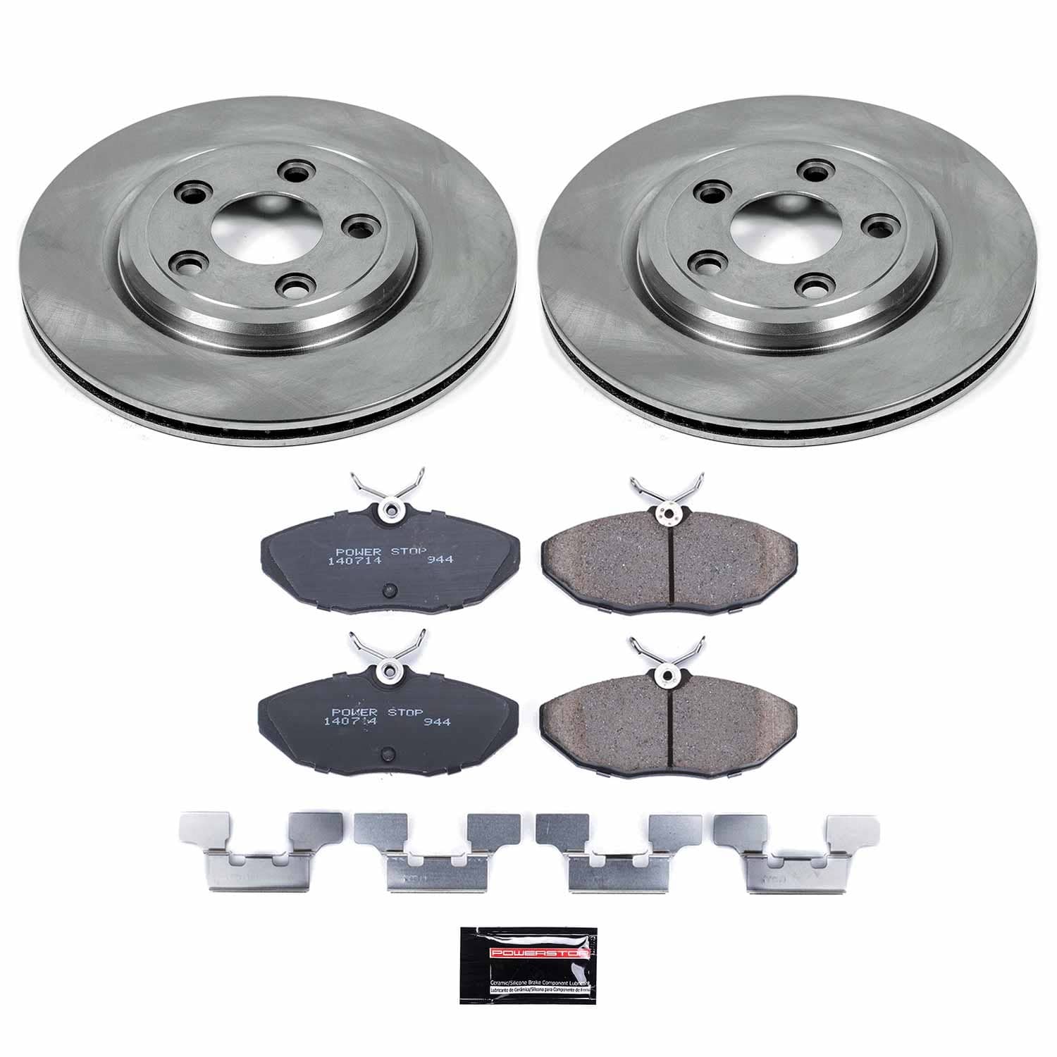 Power Stop - KOE3141 - Rear - Disc Brake Pad and Rotor Kit