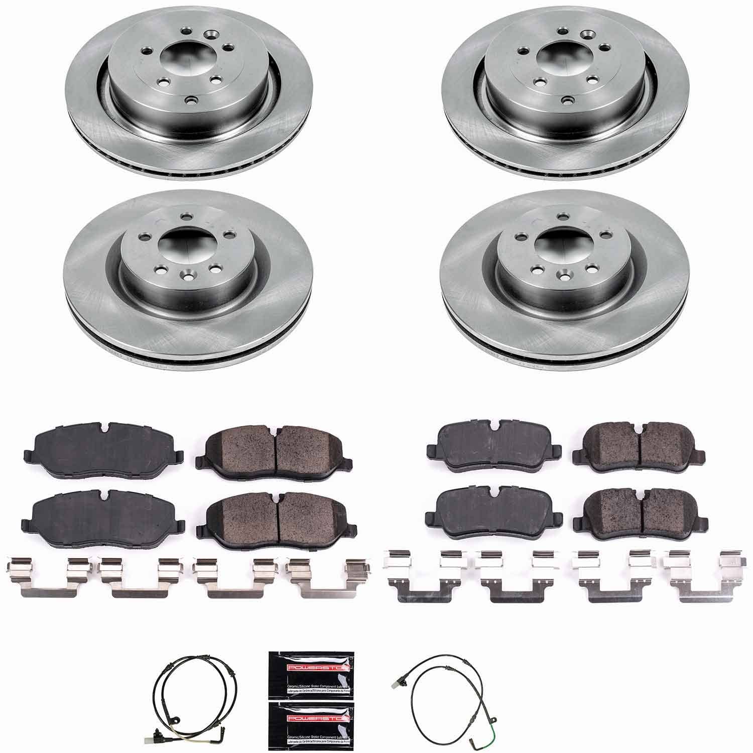 Power Stop - KOE4059 - Front and Rear - Disc Brake Pad and Rotor Kit