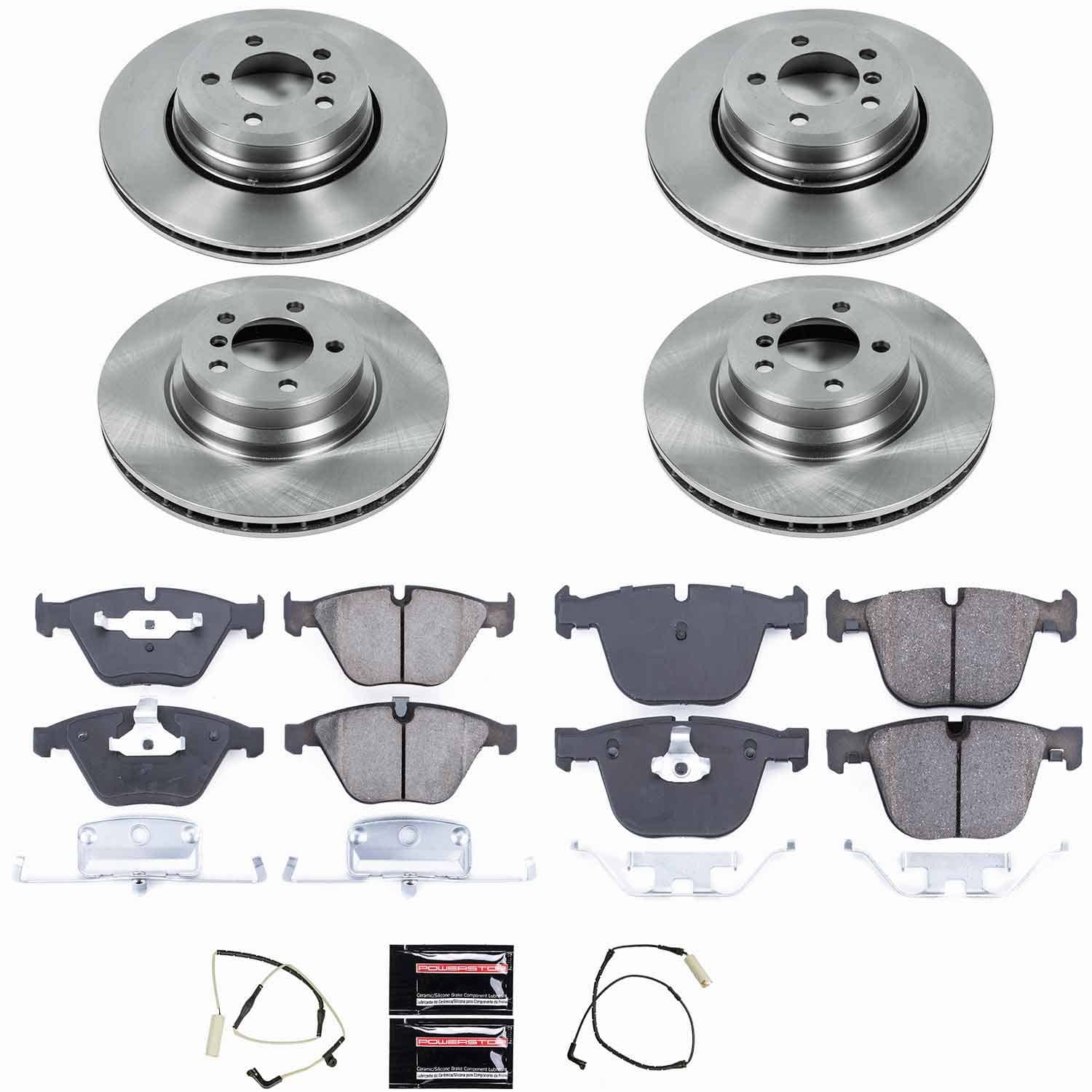Power Stop - KOE4479 - Front and Rear - Disc Brake Pad and Rotor Kit