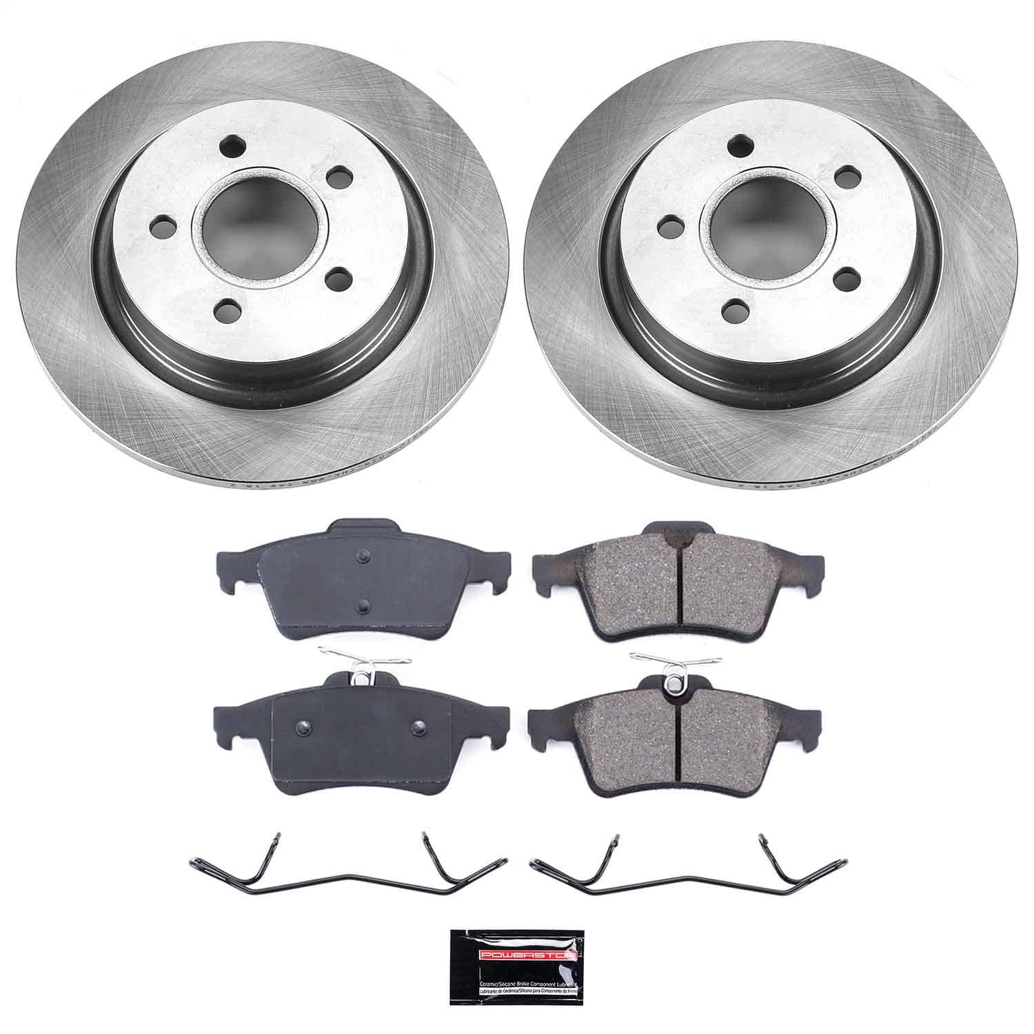 Power Stop - KOE4613 - Rear - Disc Brake Pad and Rotor Kit