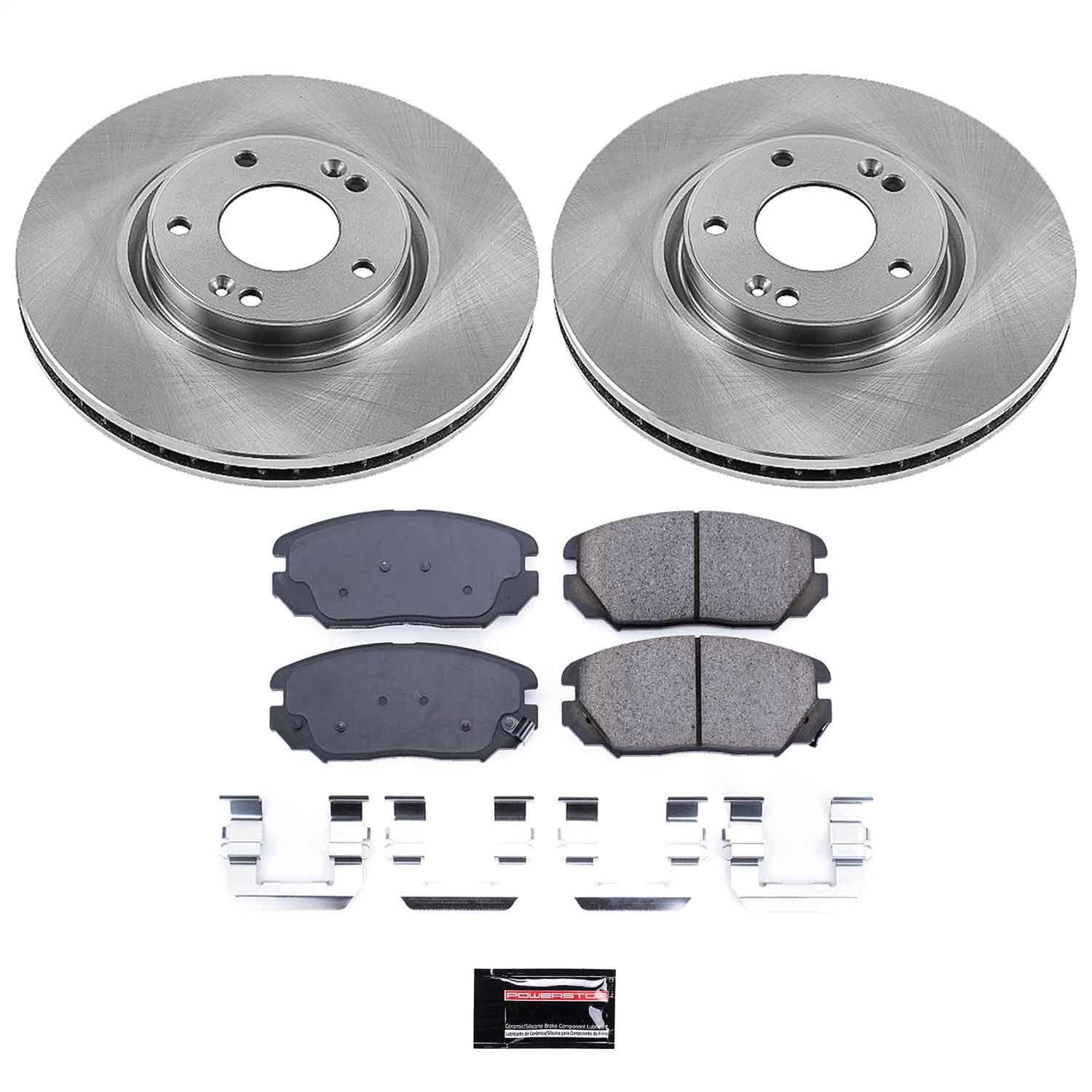 Power Stop - KOE4646 - Front - Disc Brake Pad and Rotor Kit