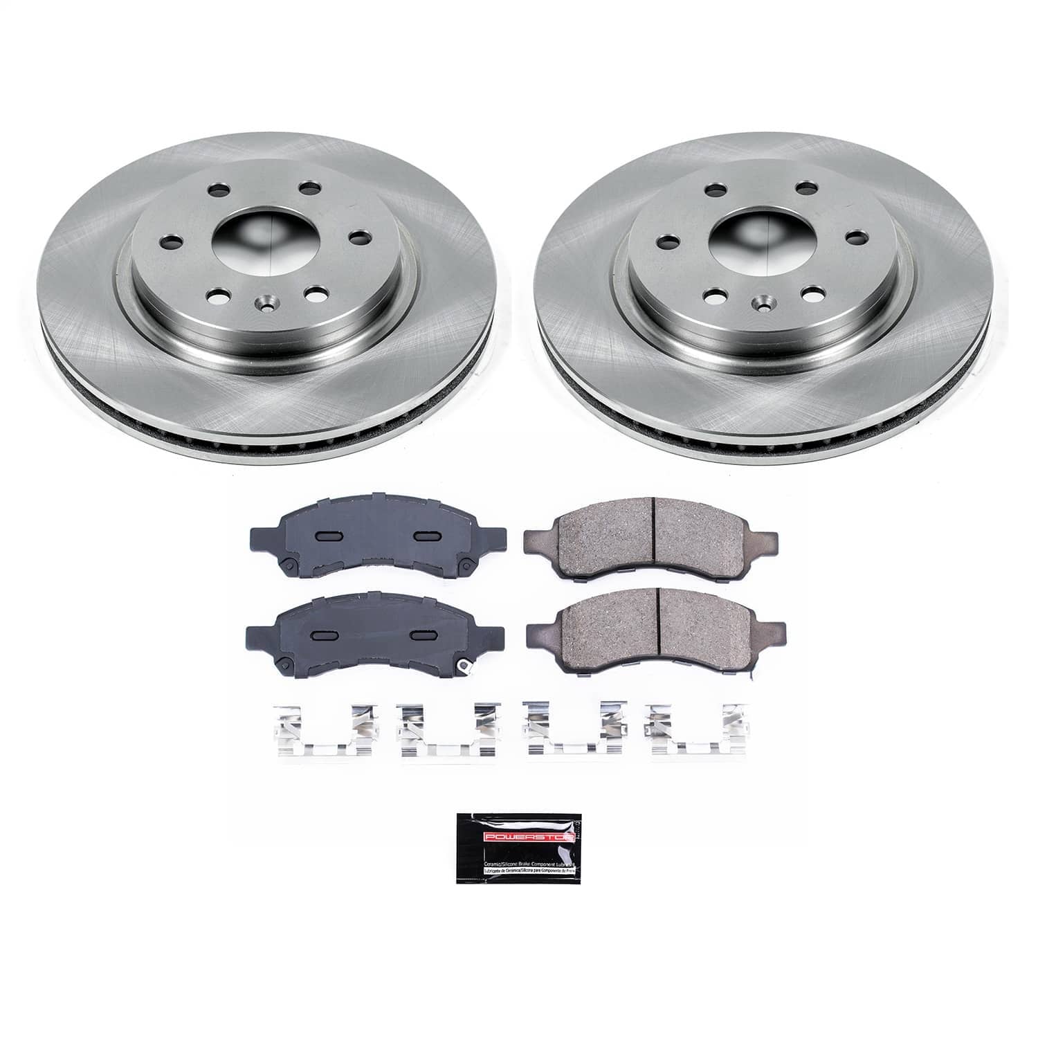 Power Stop - KOE4657 - Front - Disc Brake Pad and Rotor Kit