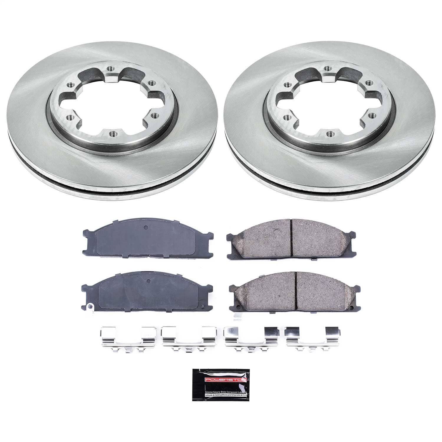 Power Stop - KOE4837 - Front - Disc Brake Pad and Rotor Kit