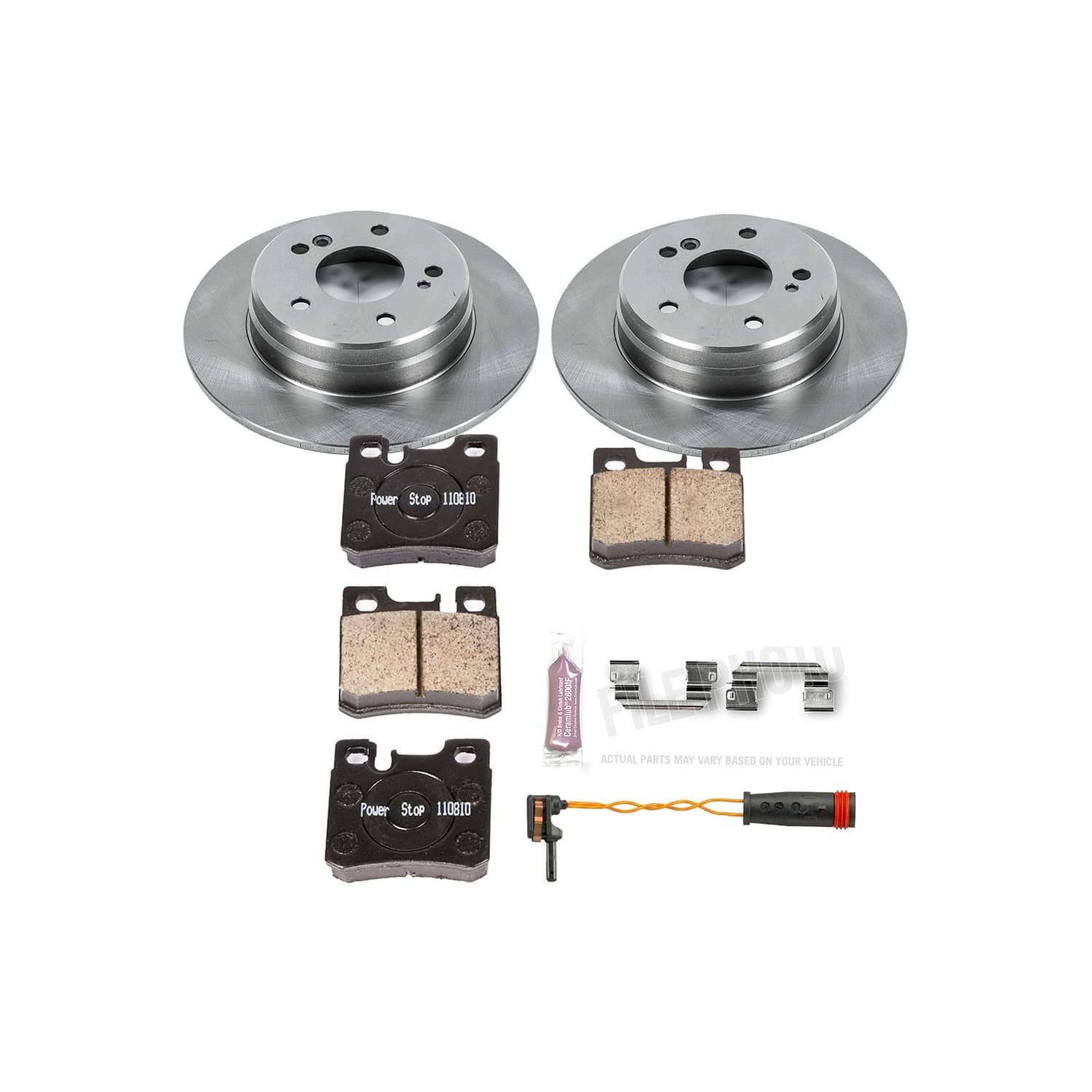 Power Stop - KOE4949 - Rear - Disc Brake Pad and Rotor Kit