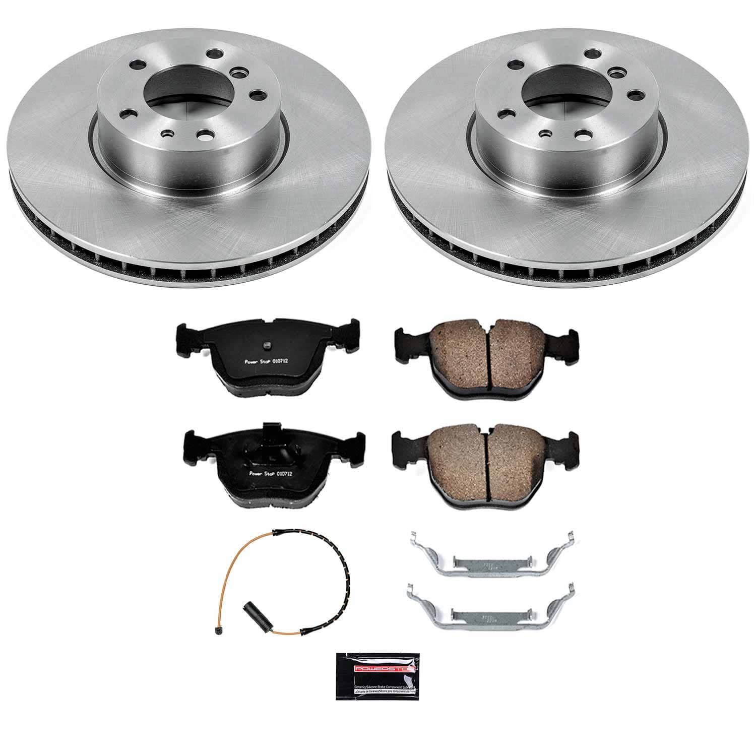 Power Stop - KOE503 - Front - Disc Brake Pad and Rotor Kit