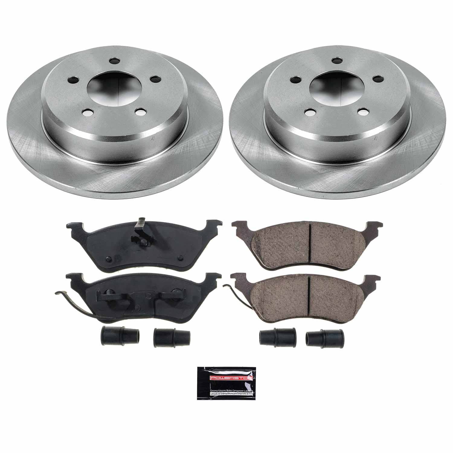 Power Stop - KOE5248 - Rear - Disc Brake Pad and Rotor Kit