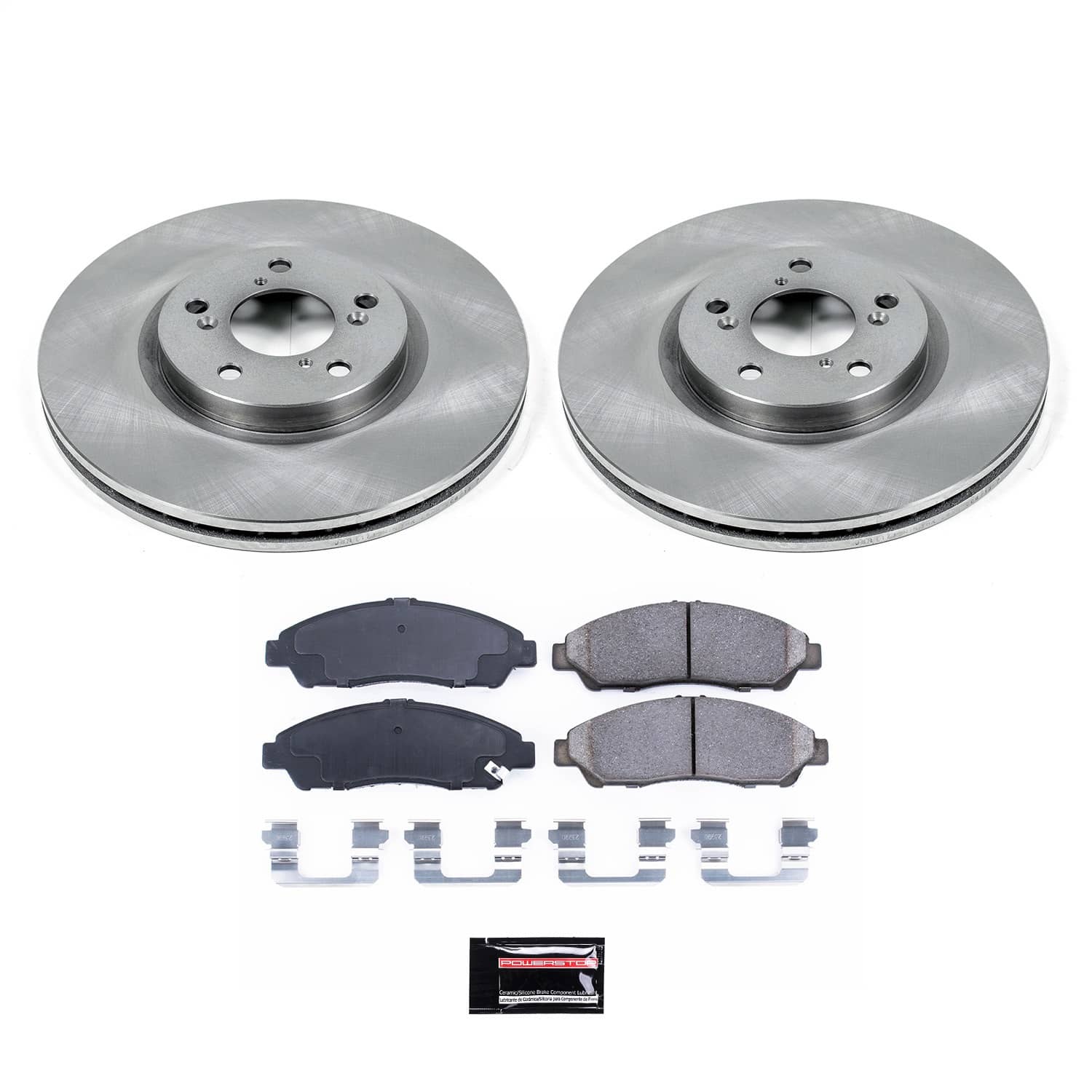 Power Stop - KOE5370 - Front - Disc Brake Pad and Rotor Kit