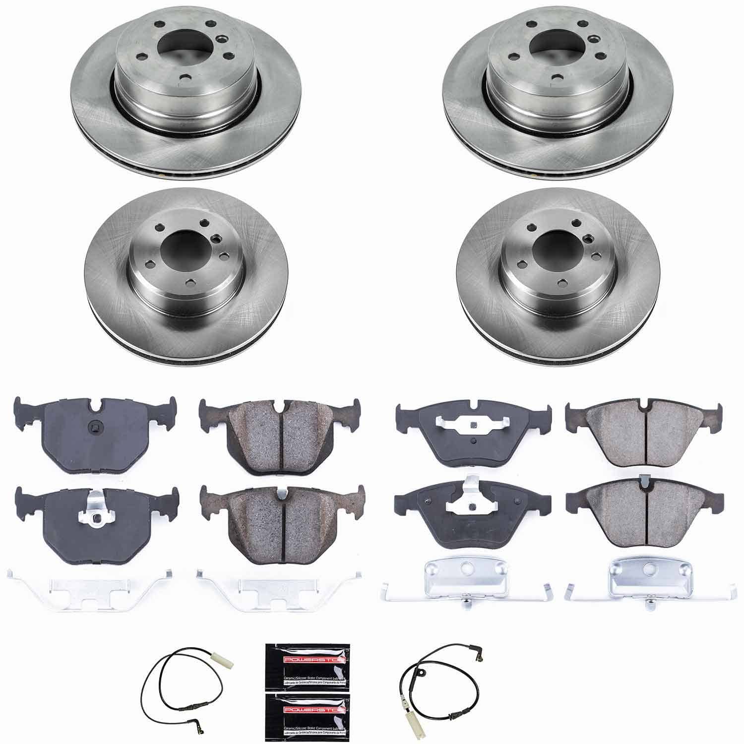 Power Stop - KOE5440 - Front and Rear - Disc Brake Pad and Rotor Kit