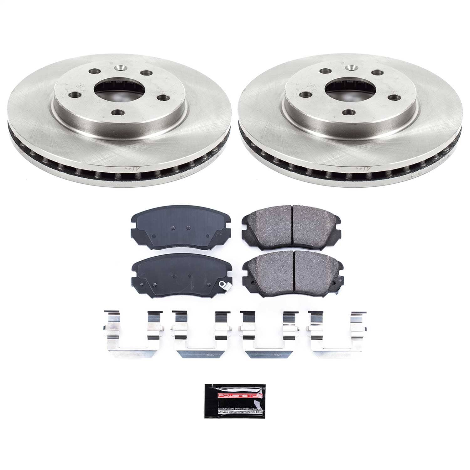 Power Stop - KOE5522 - Front - Disc Brake Pad and Rotor Kit