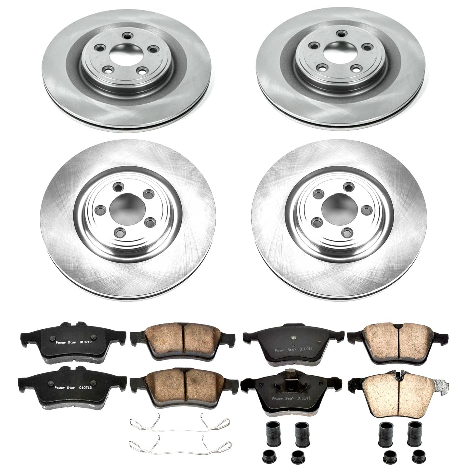 Power Stop - KOE5639 - Front and Rear - Disc Brake Pad and Rotor Kit