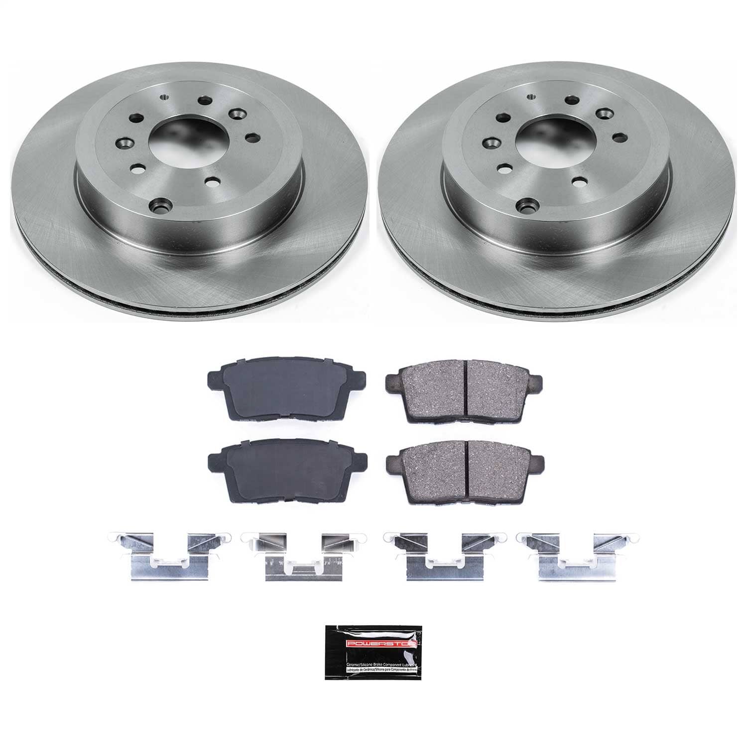 Power Stop - KOE5877 - Rear - Disc Brake Pad and Rotor Kit