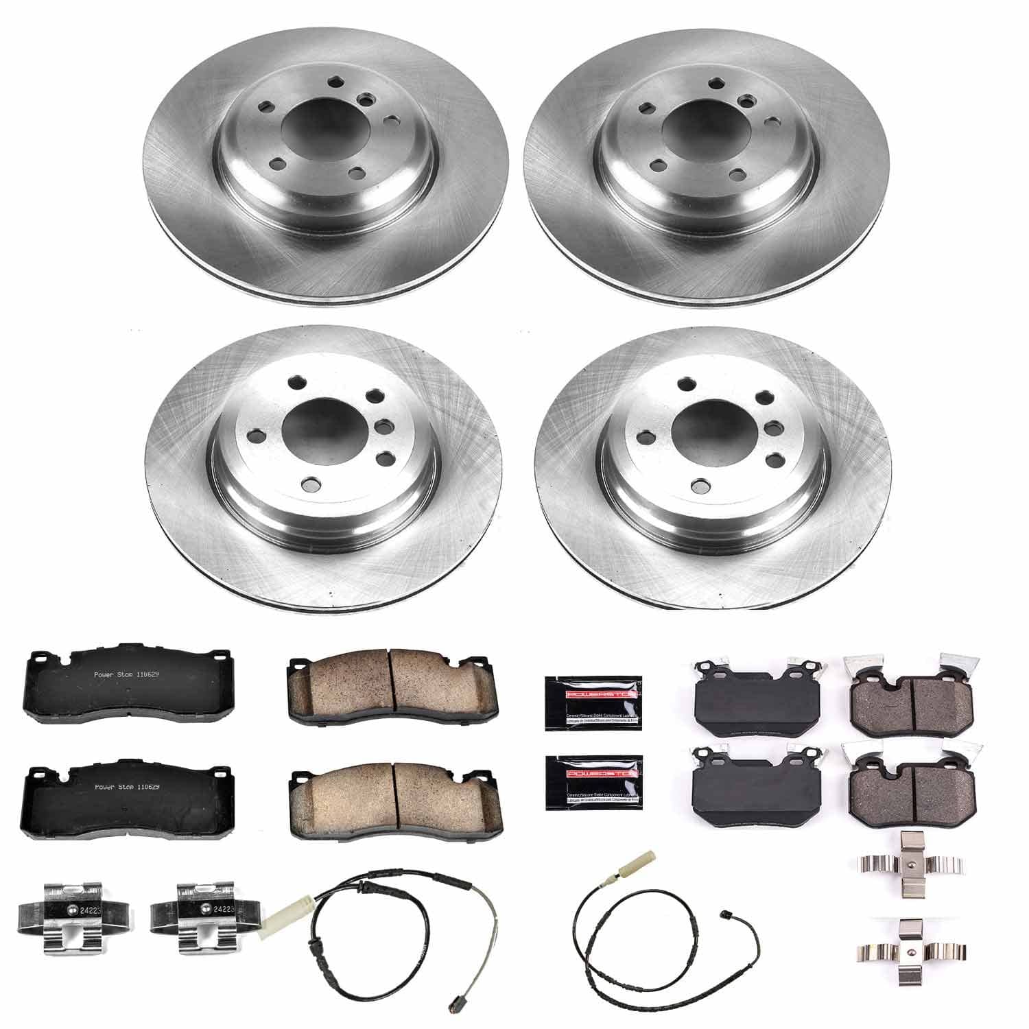 Power Stop - KOE6005 - Front and Rear - Disc Brake Pad and Rotor Kit