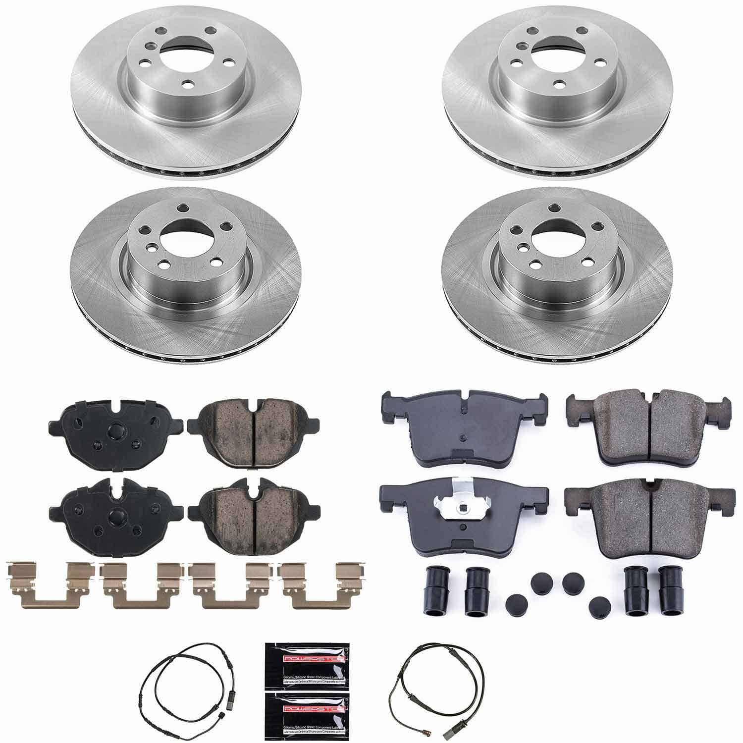 Power Stop - KOE6039 - Front and Rear - Disc Brake Pad and Rotor Kit
