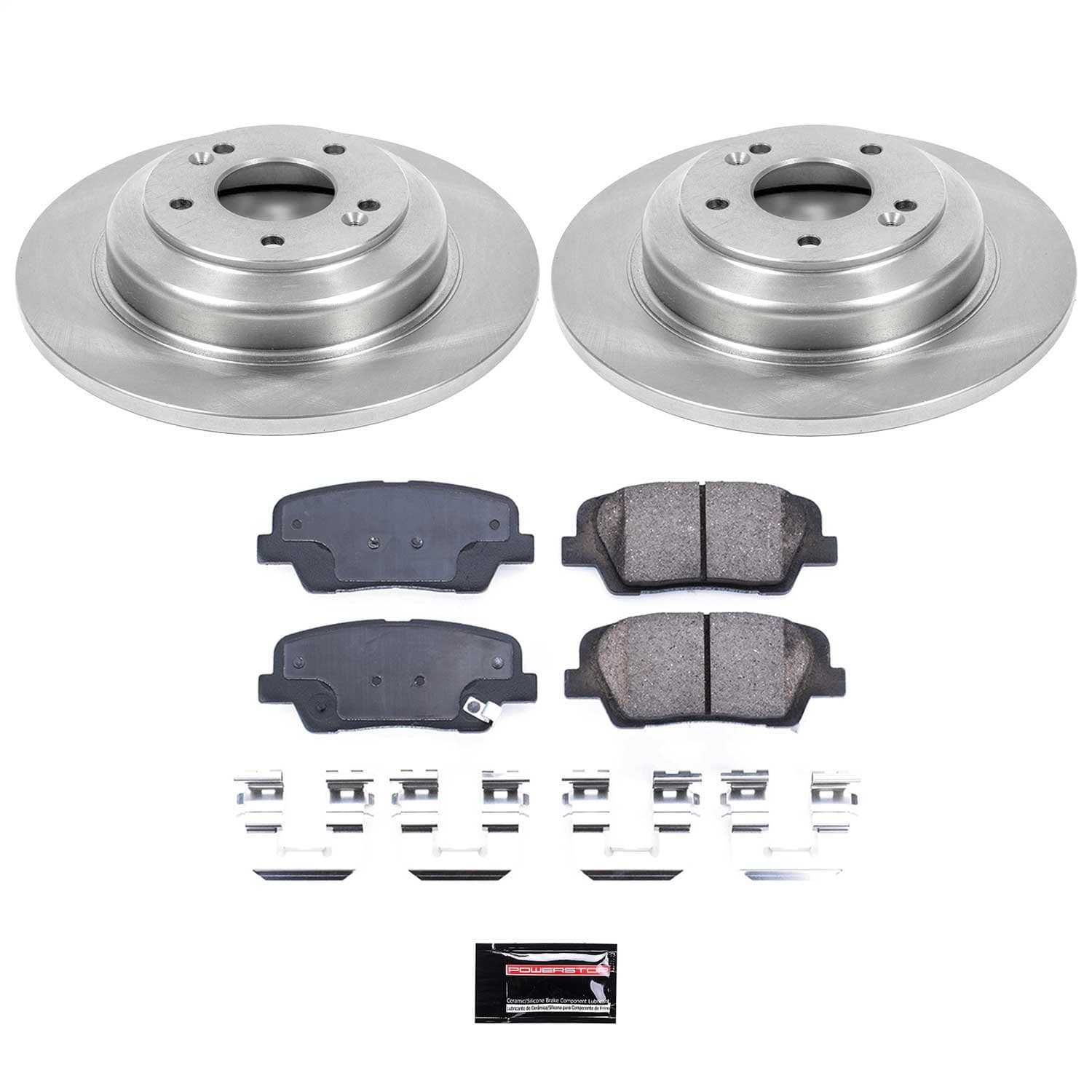 Power Stop - KOE6168 - Rear - Disc Brake Pad and Rotor Kit