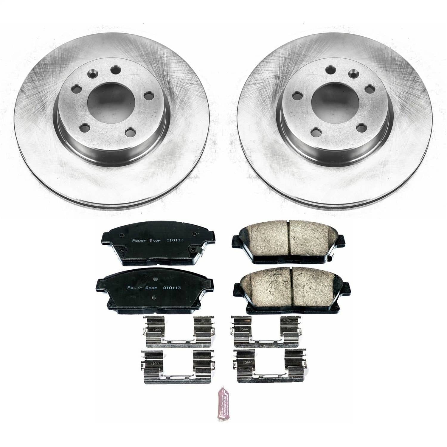 Power Stop - KOE6386 - Front - Disc Brake Pad and Rotor Kit