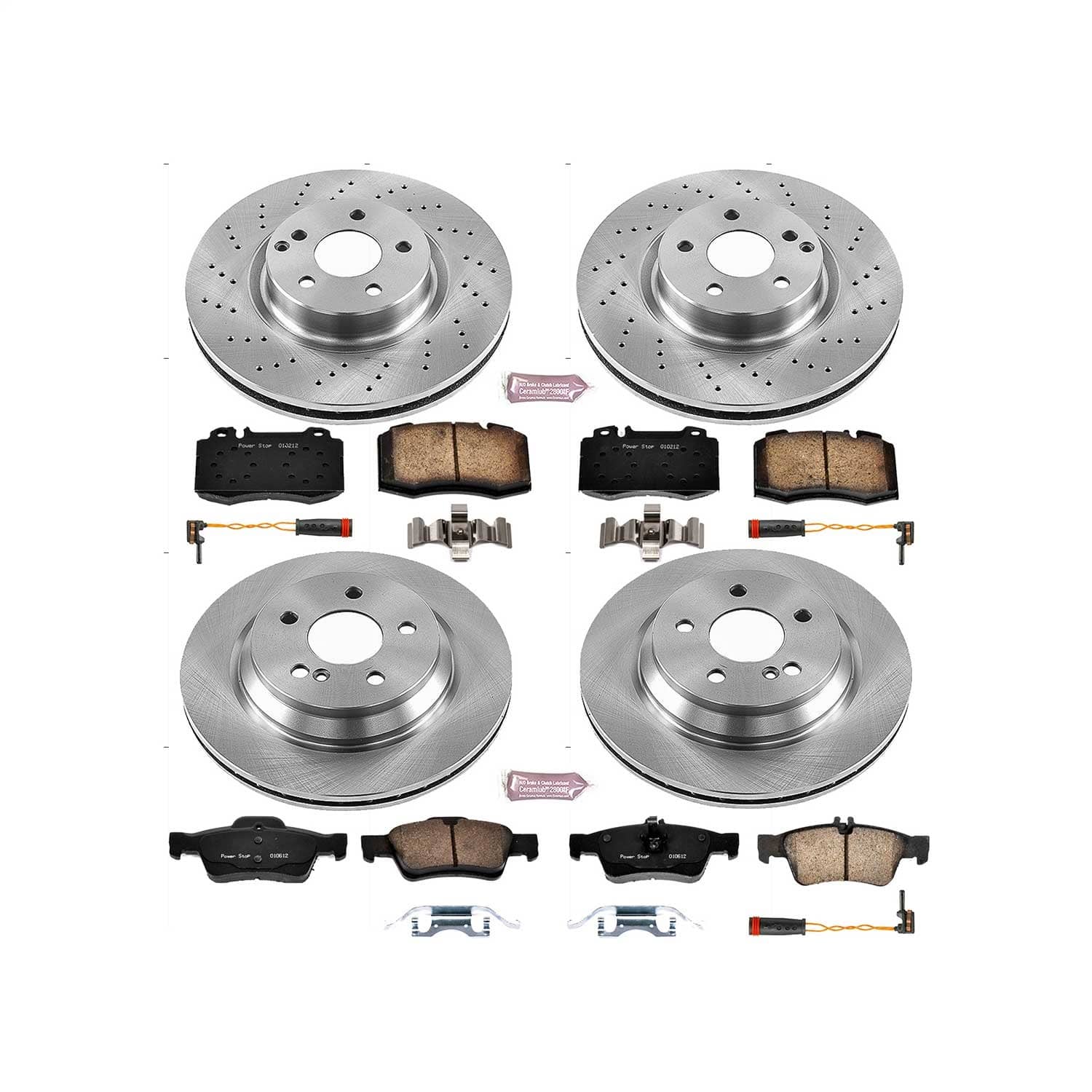 Power Stop - KOE6751 - Front and Rear - Disc Brake Pad and Rotor Kit