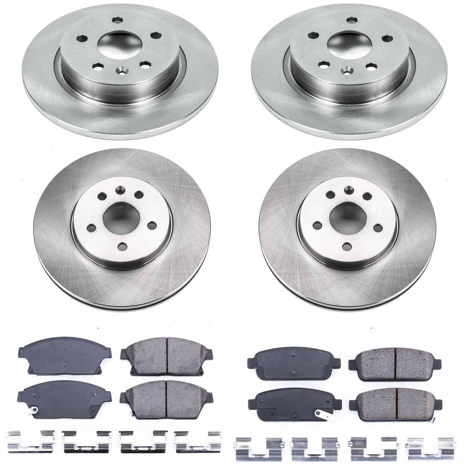 Power Stop - KOE6792 - Front and Rear - Disc Brake Pad and Rotor Kit