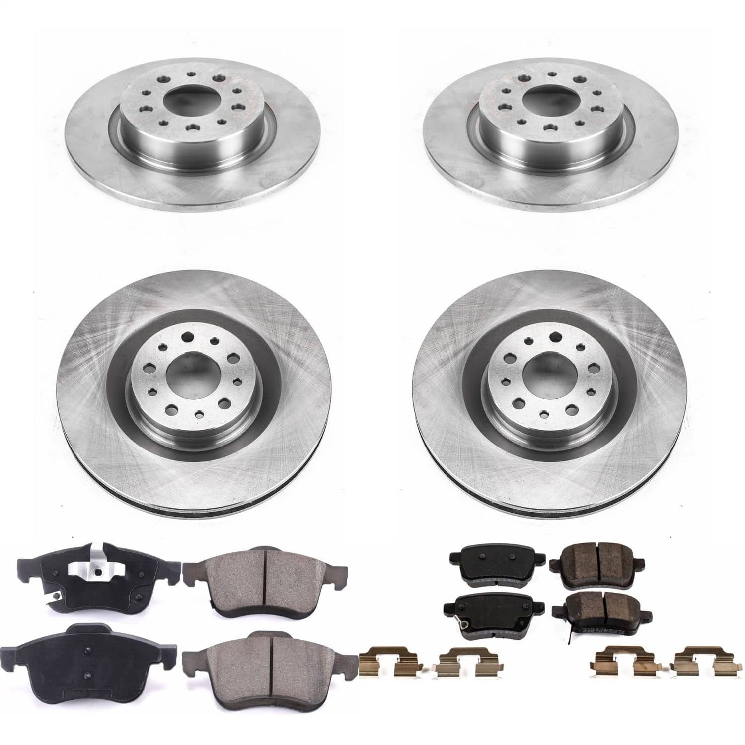 Power Stop - KOE6839 - Front and Rear - Disc Brake Pad and Rotor Kit