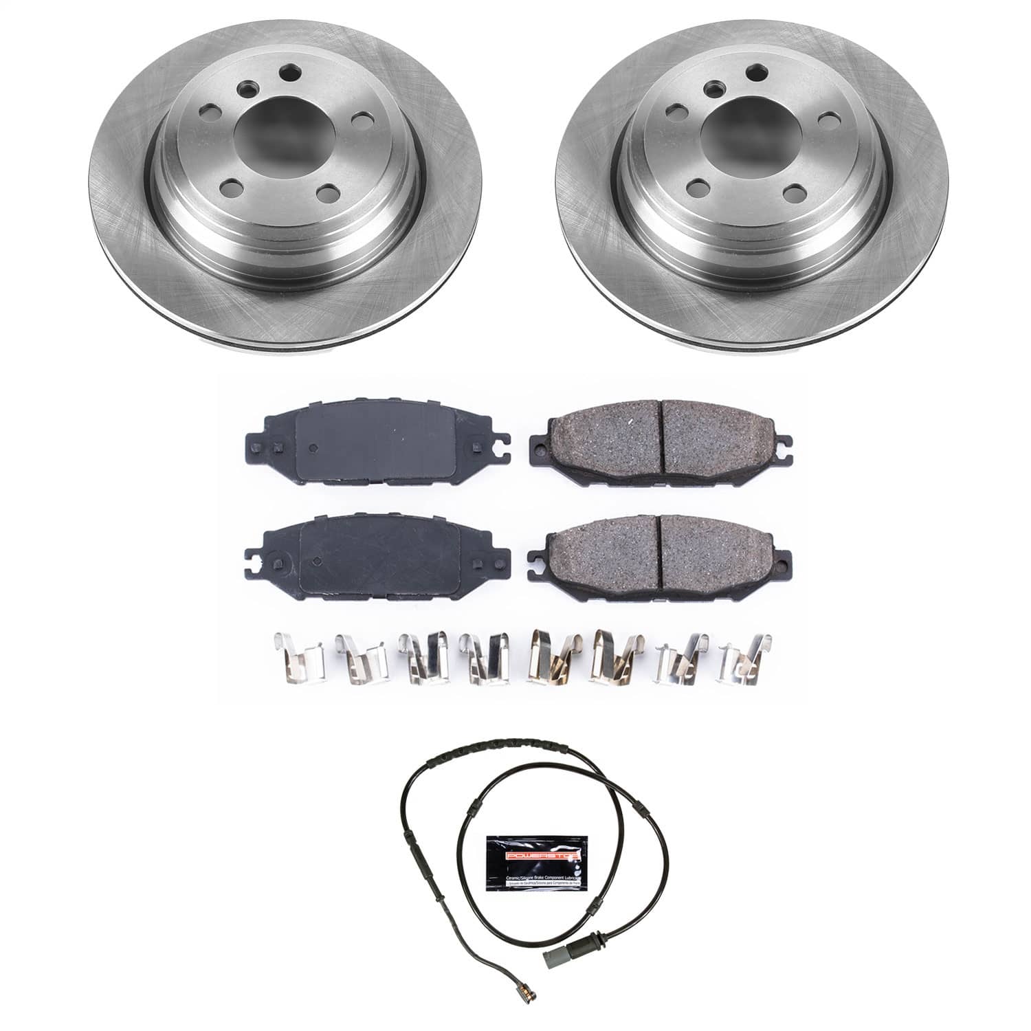 Power Stop - KOE6852 - Rear - Disc Brake Pad and Rotor Kit