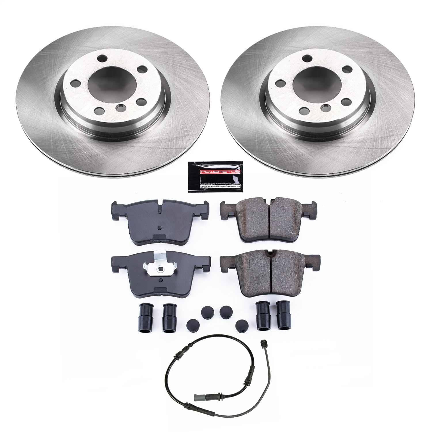 Power Stop - KOE6854 - Front - Disc Brake Pad and Rotor Kit