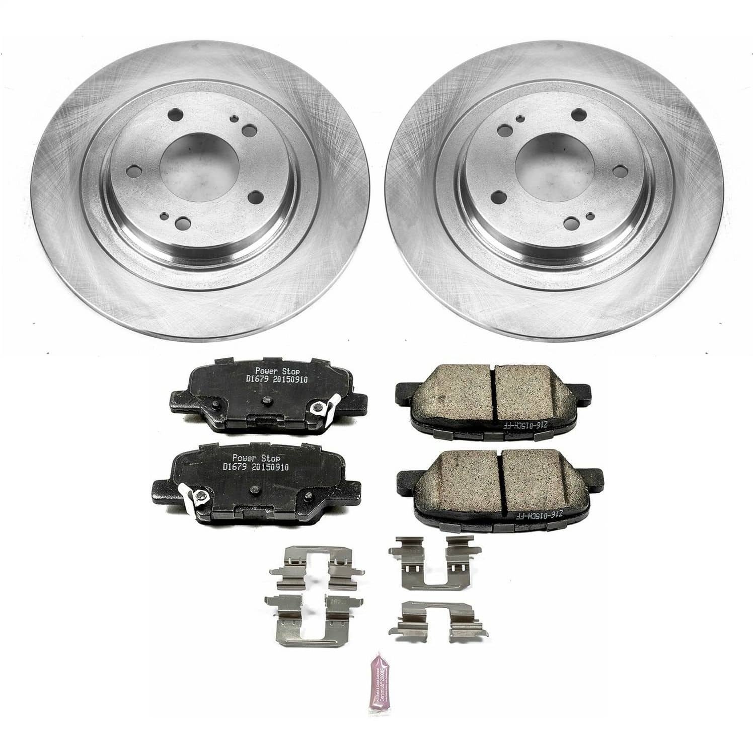 Power Stop - KOE6976 - Rear - Disc Brake Pad and Rotor Kit