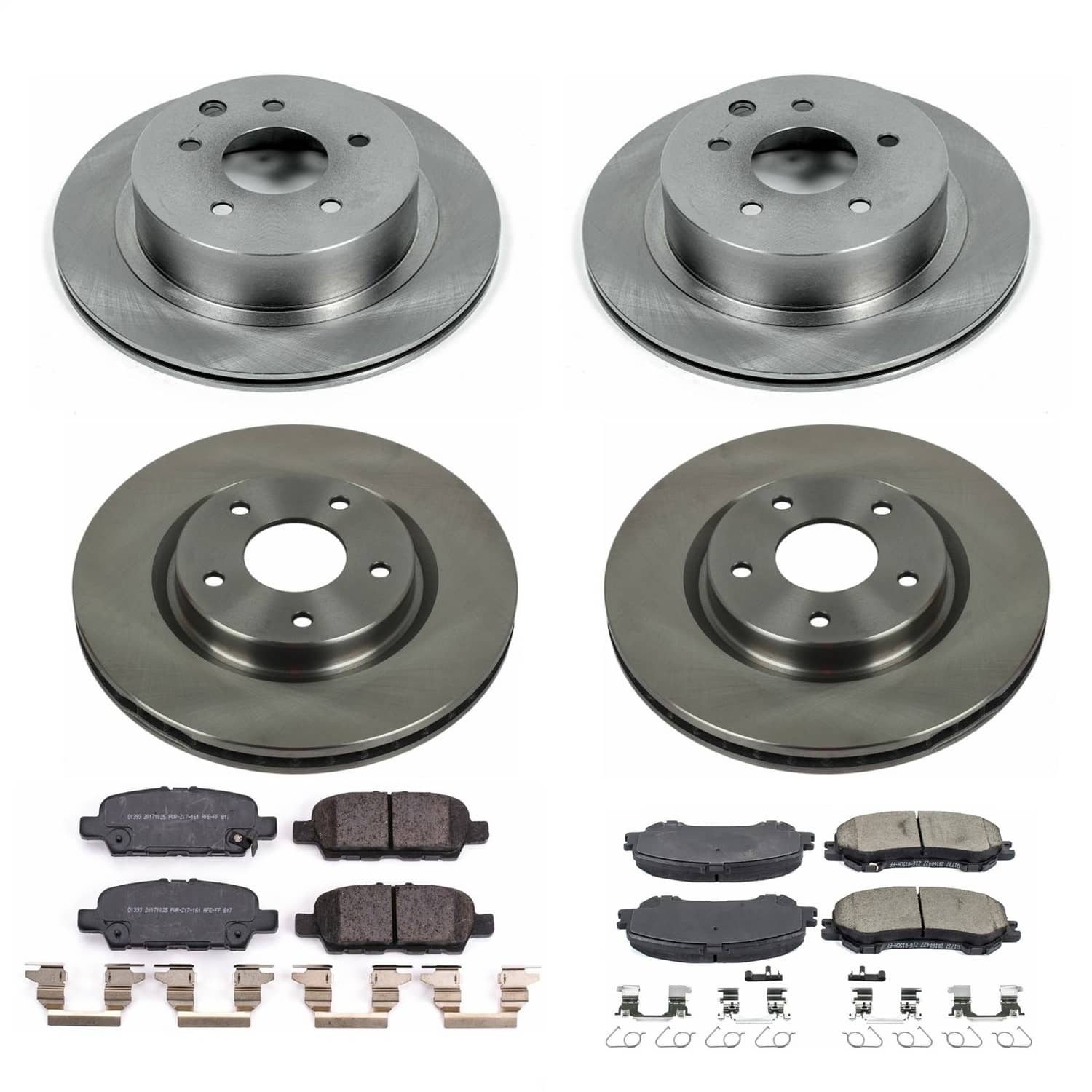 Power Stop - KOE7035 - Front and Rear - Disc Brake Pad and Rotor Kit