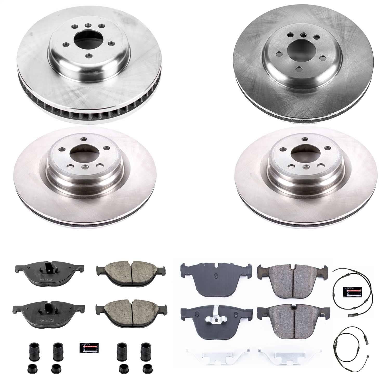 Power Stop - KOE7098 - Front and Rear - Disc Brake Pad and Rotor Kit