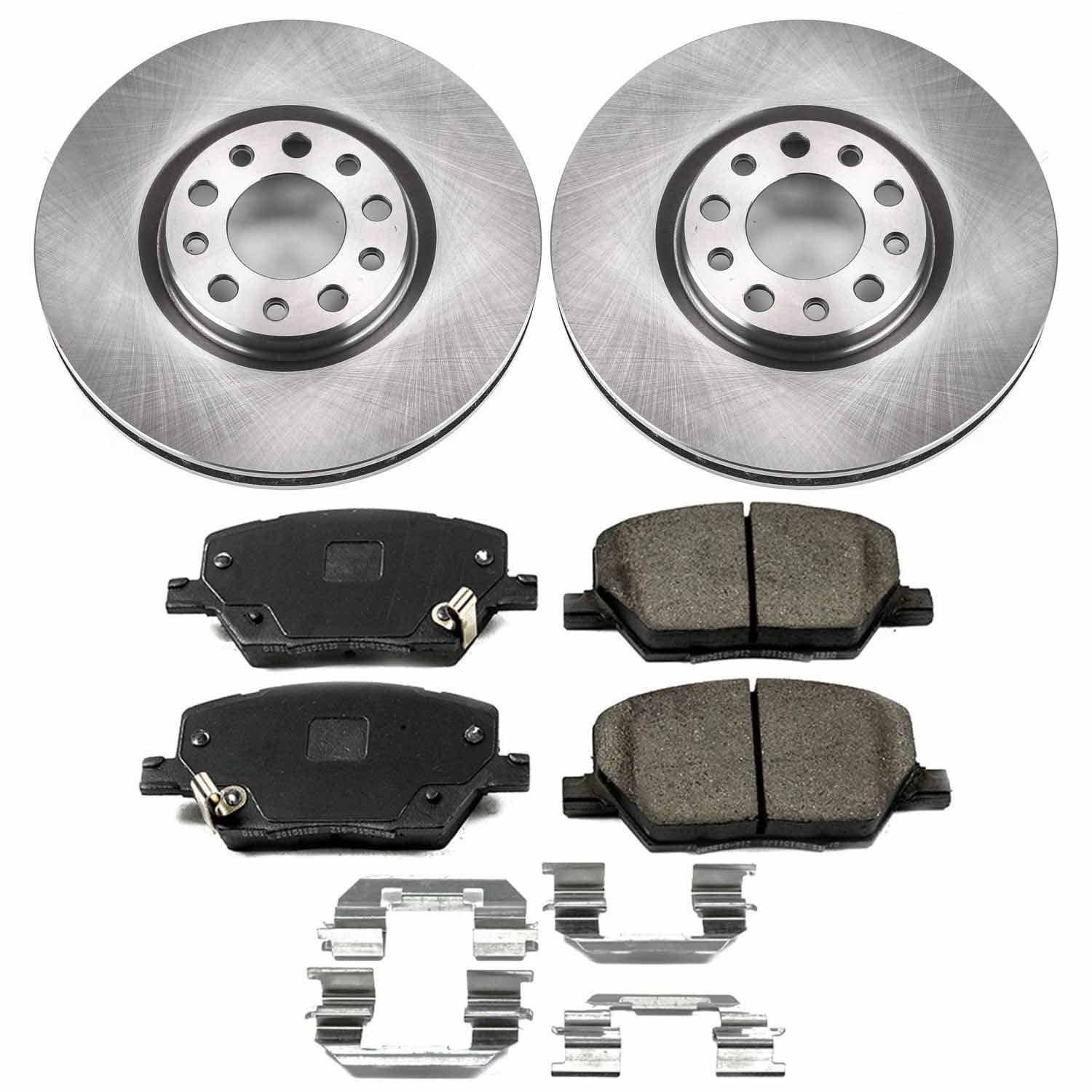 Power Stop - KOE7299 - Front - Disc Brake Pad and Rotor Kit