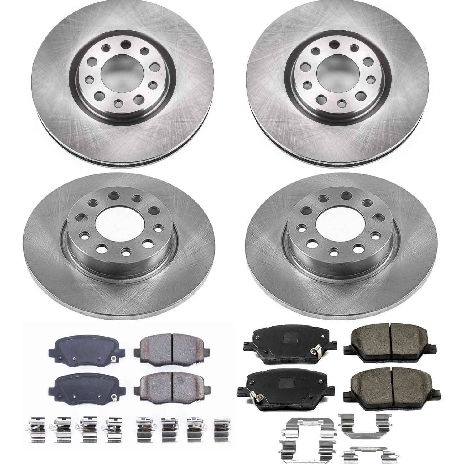 Power Stop - KOE7300 - Front and Rear - Disc Brake Pad and Rotor Kit