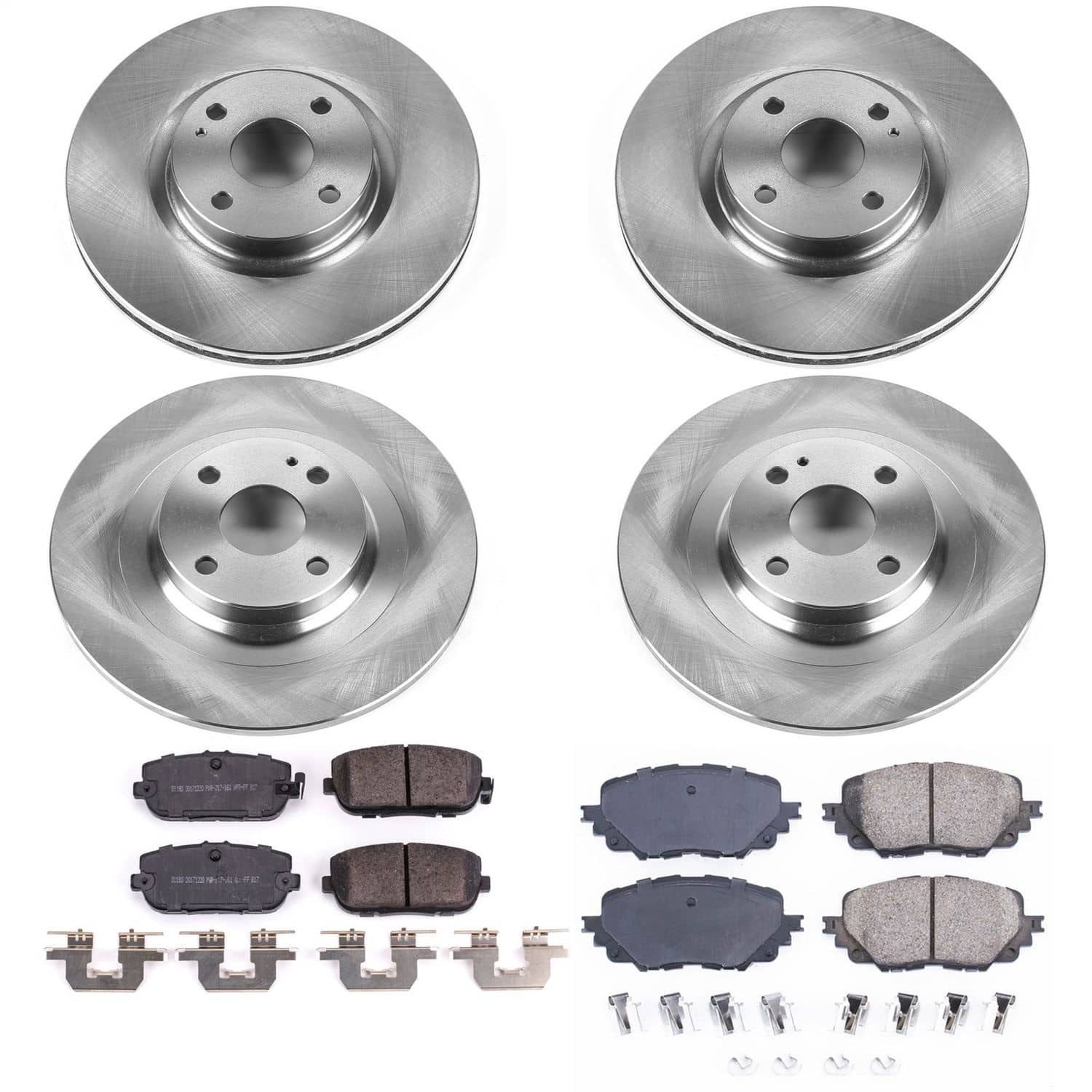 Power Stop - KOE7359 - Front and Rear - Disc Brake Pad and Rotor Kit